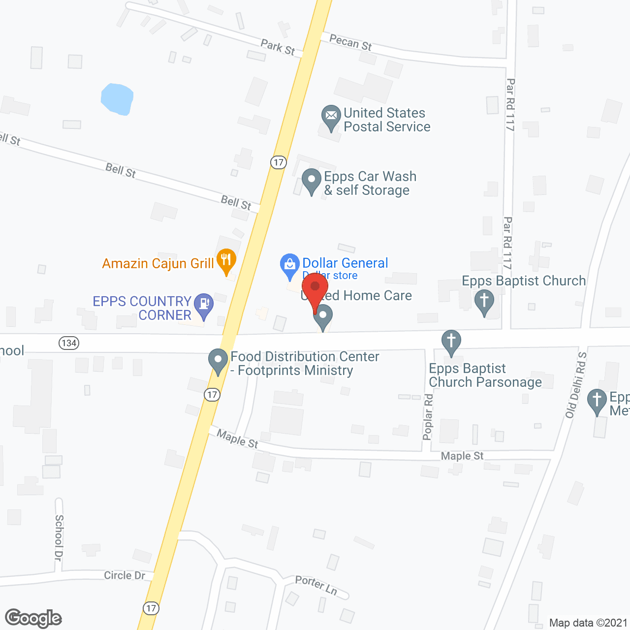 United Home Care in google map