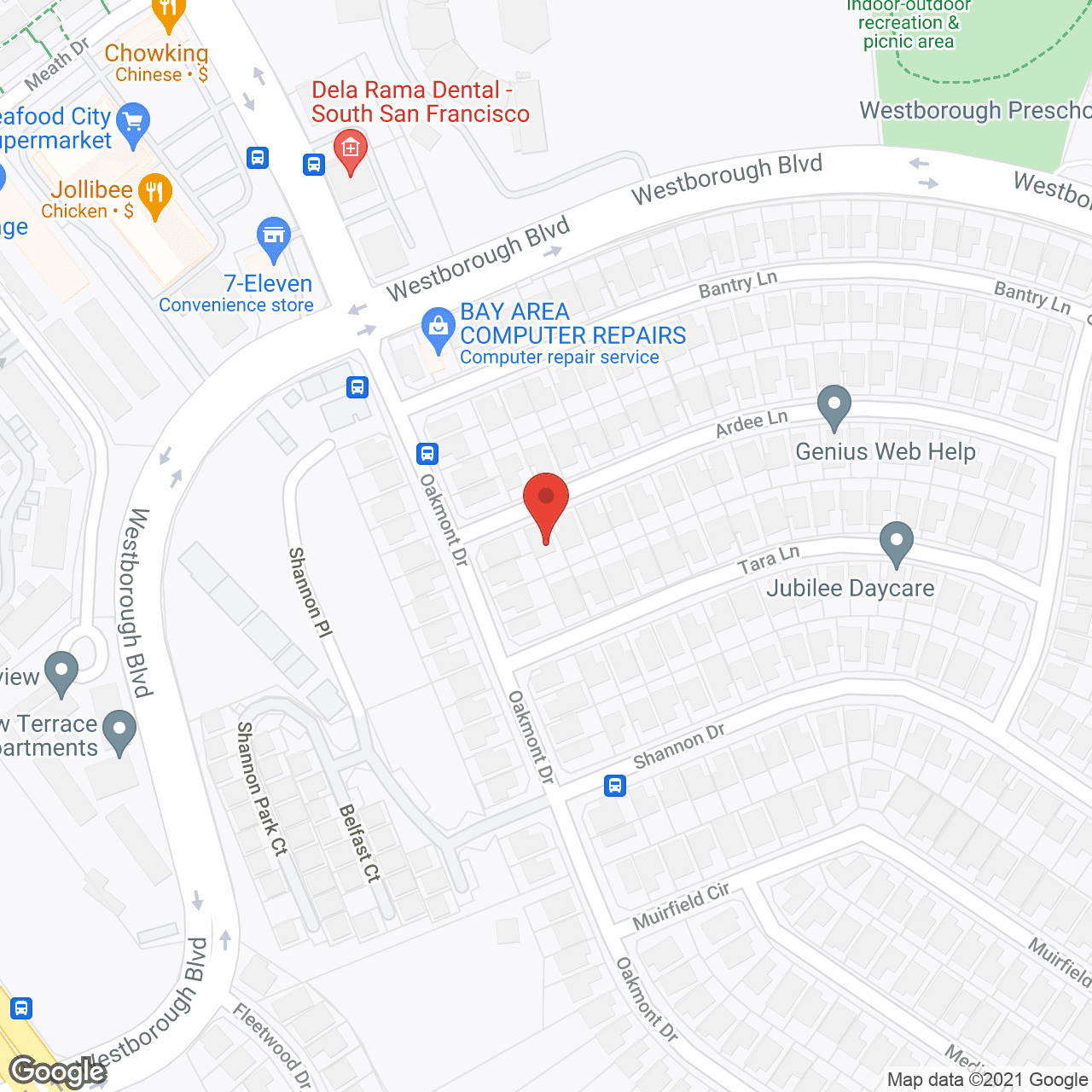 JBA Residential Care in google map