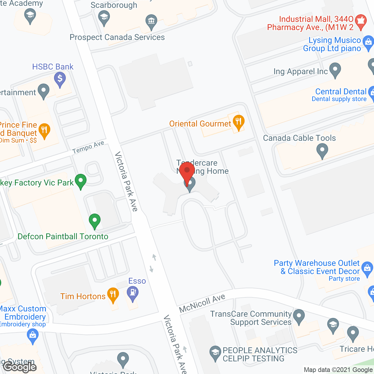 Mcnicoll Manor in google map