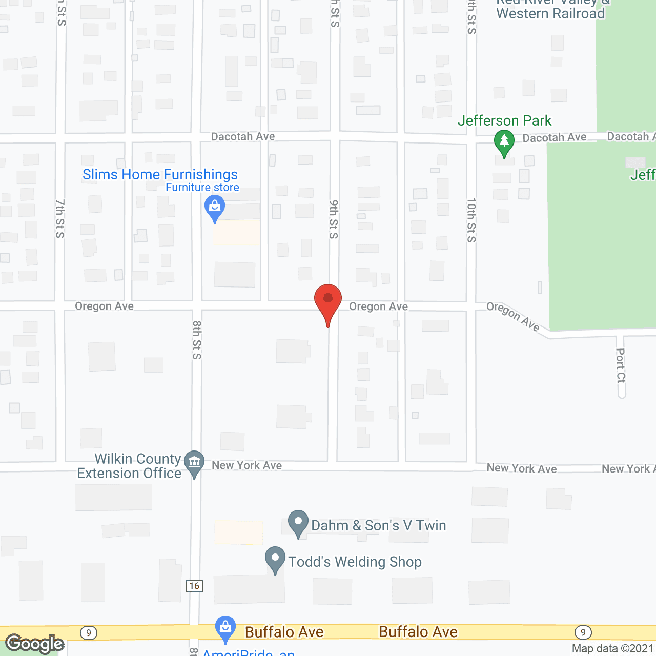 York Apartments in google map