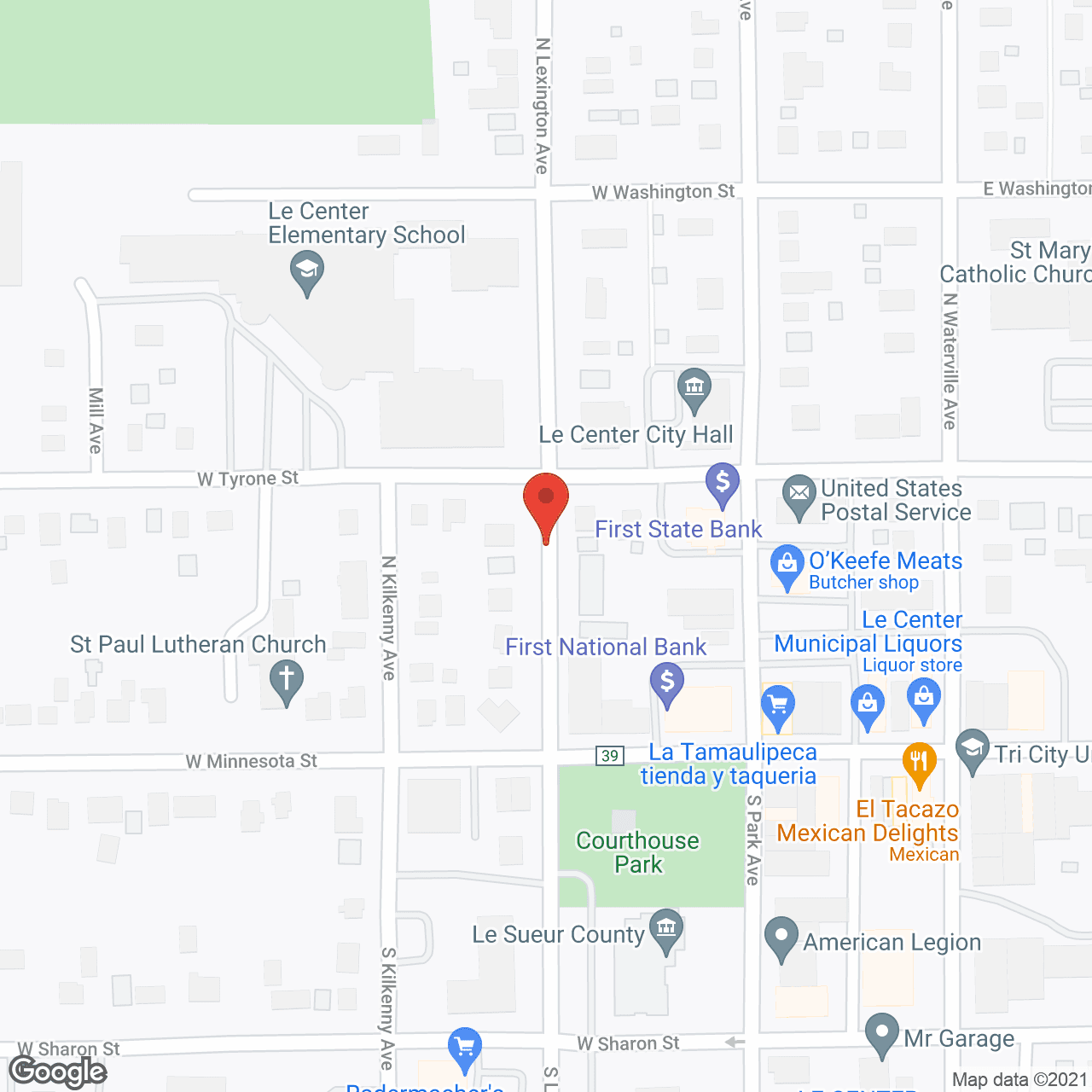 Centennial Plaza in google map