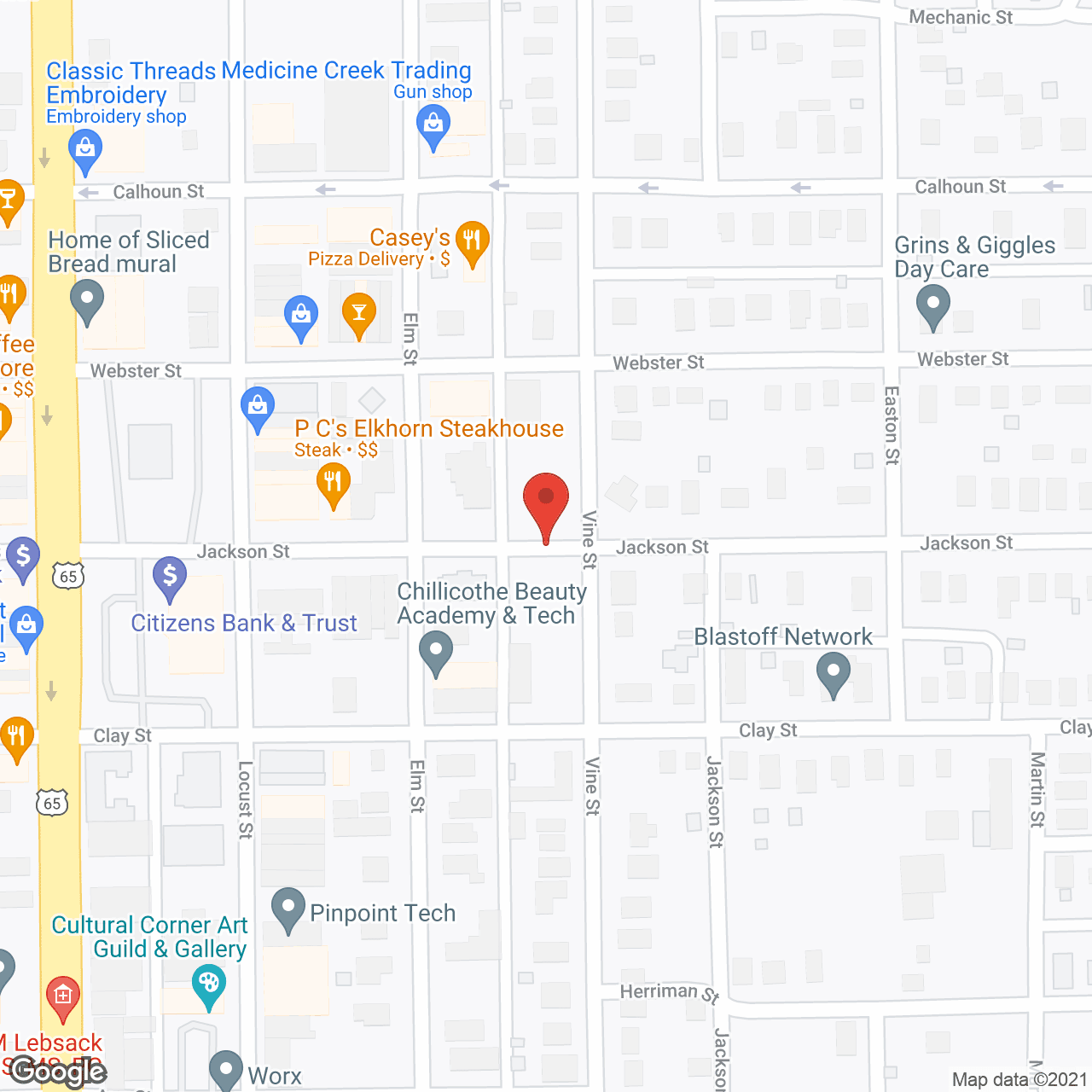 The Center in google map