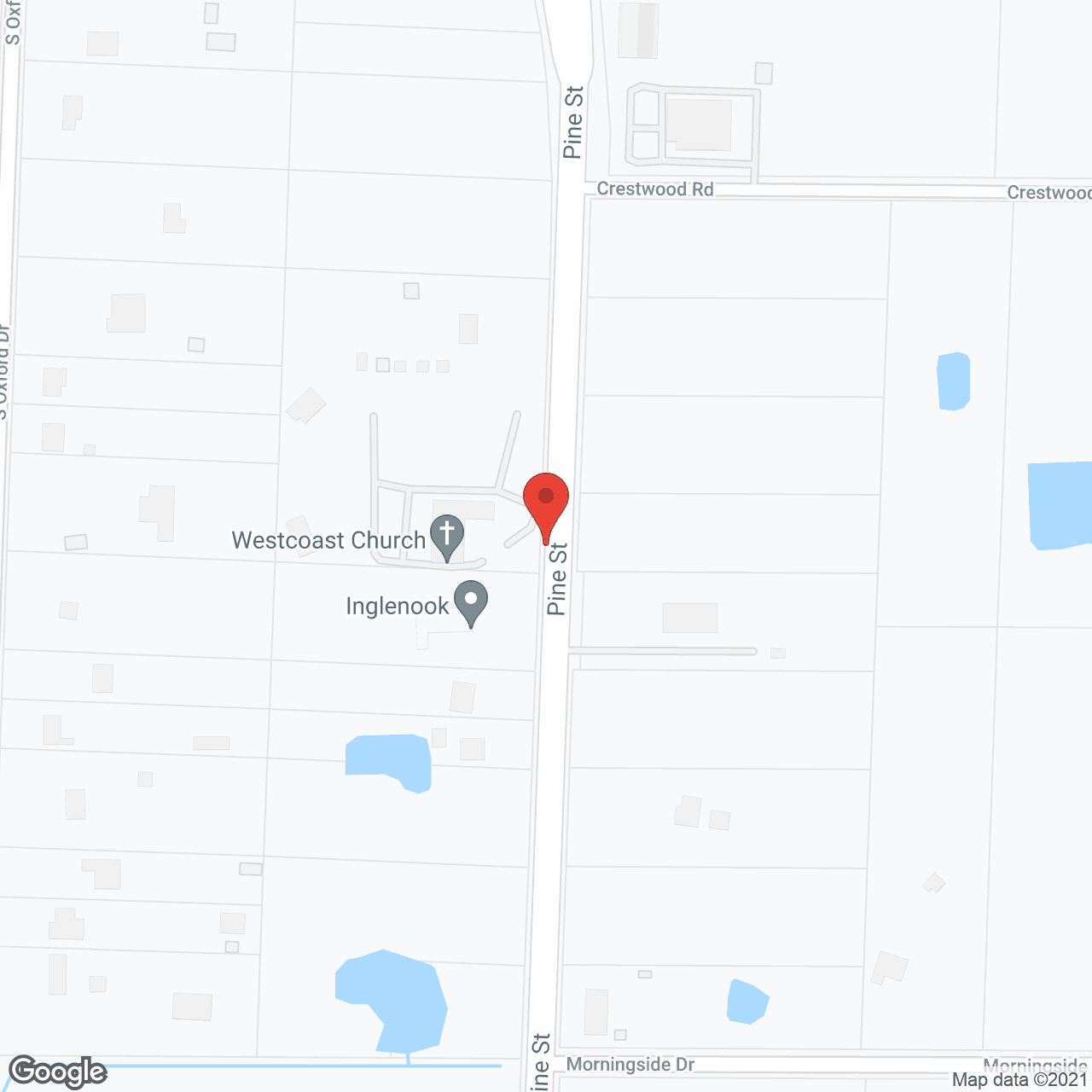 Inglenook House Assisted Living in google map