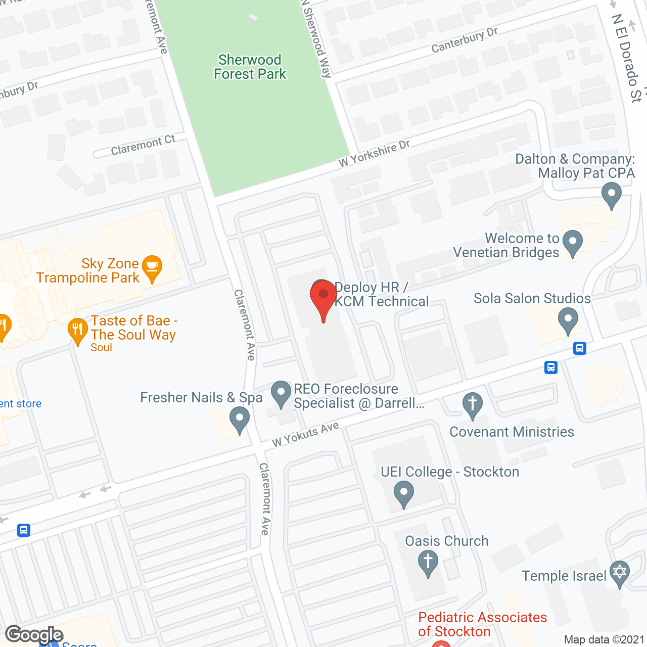 Interim Healthcare in google map