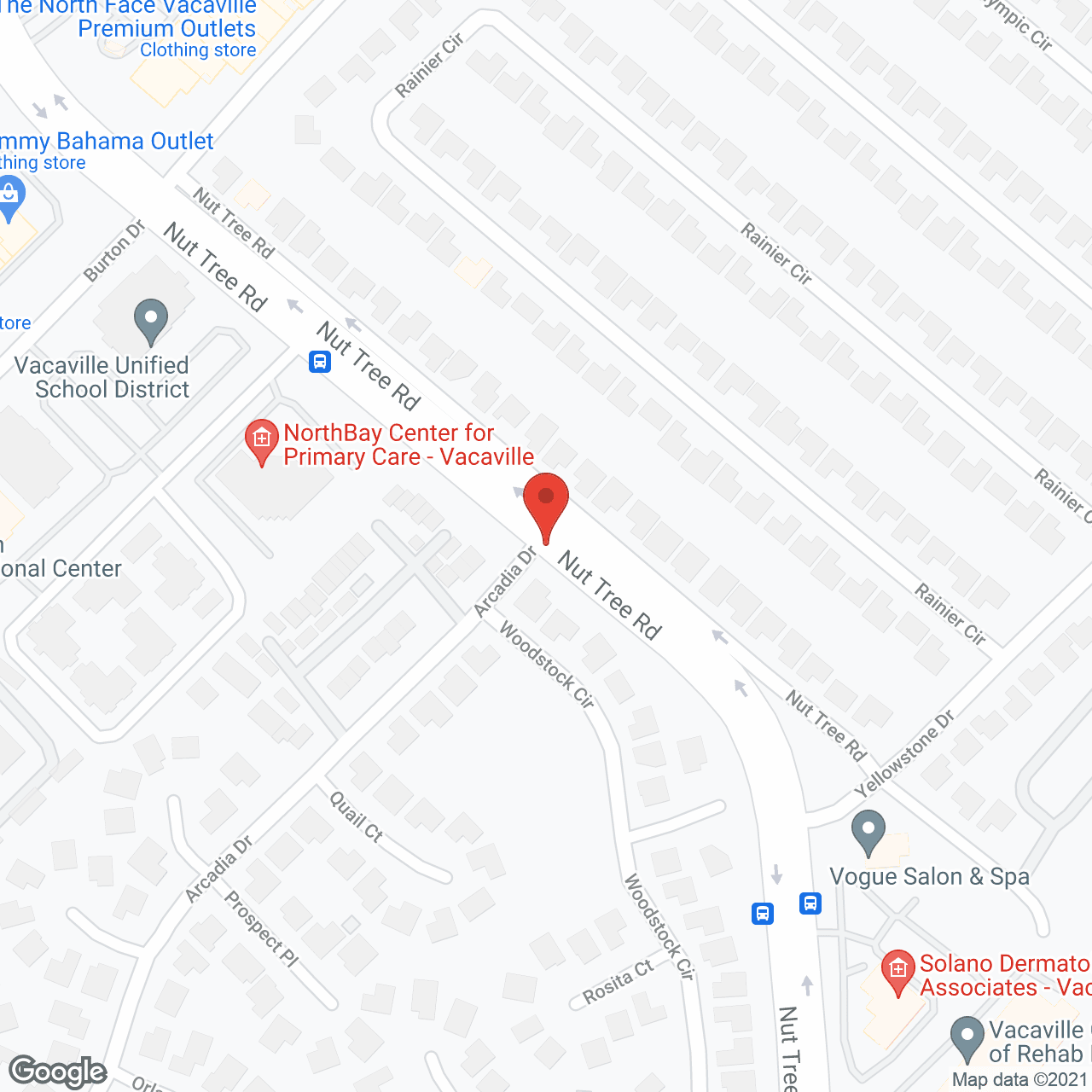Vacaville Memory Care in google map