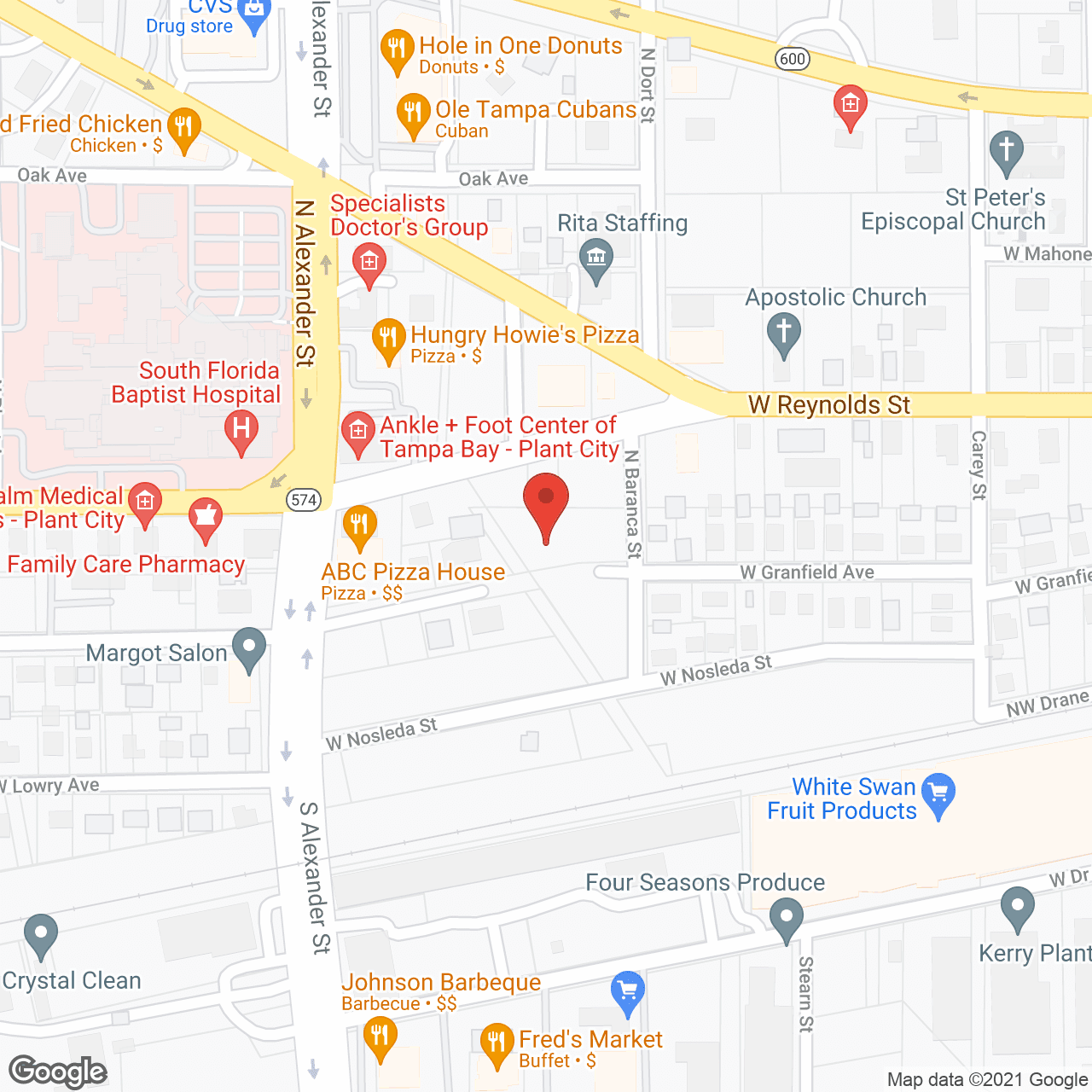 Interim HealthCare East Tampa, FL in google map