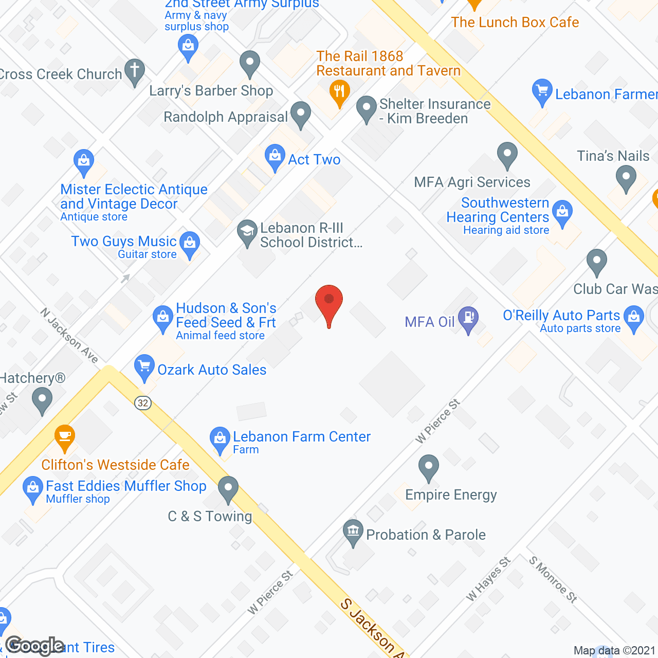 Cedarhurst of Lebanon in google map