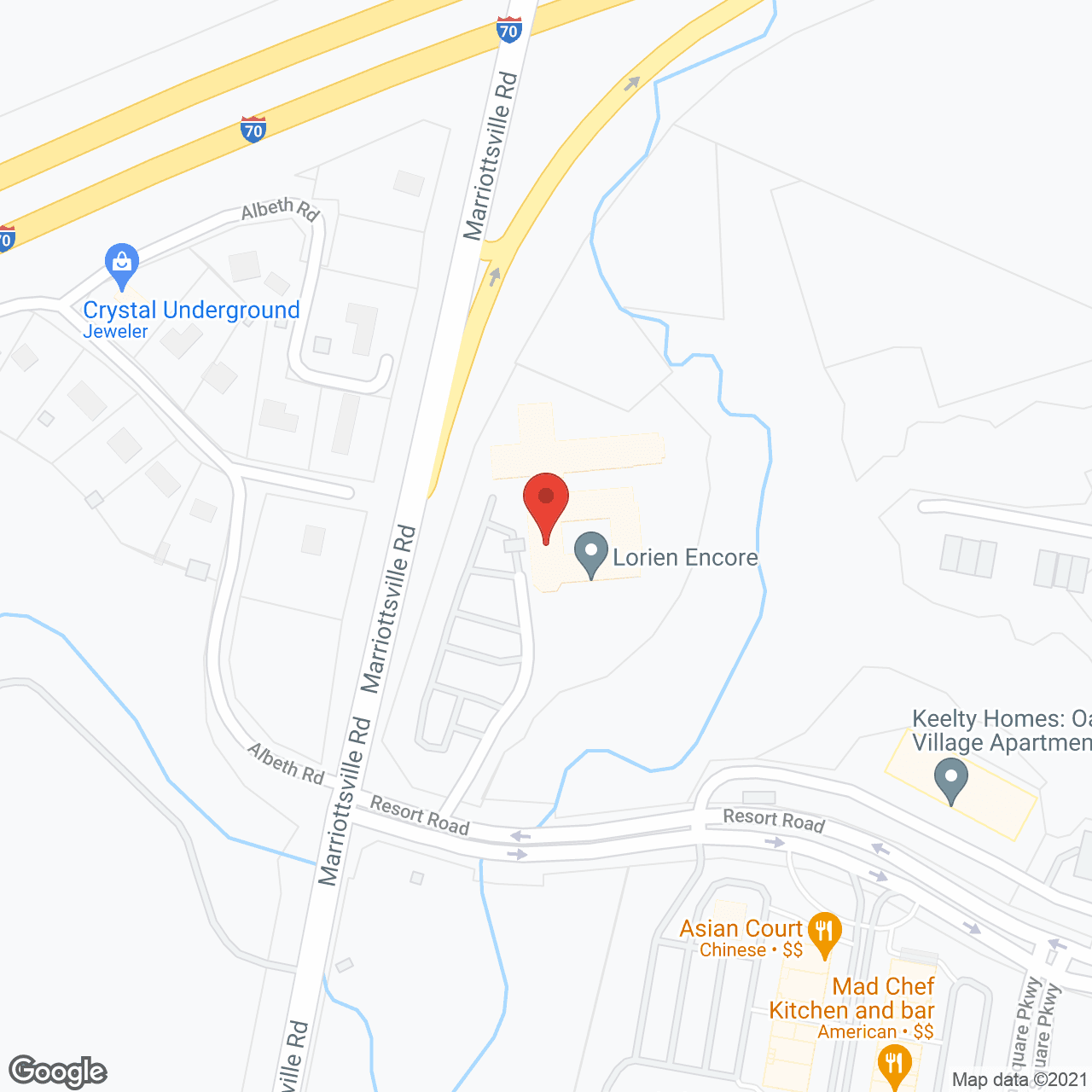 Lorien Health Services in google map