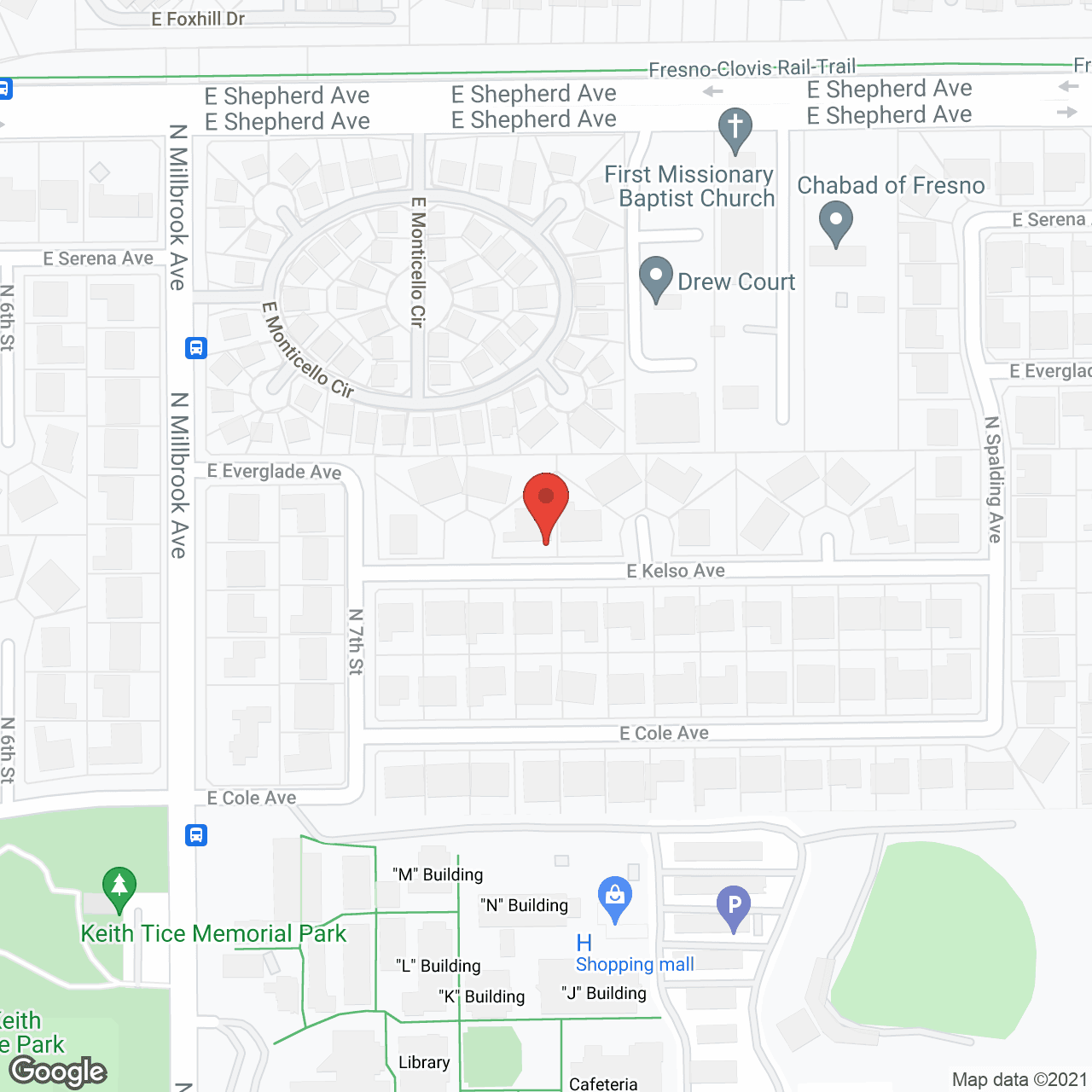 Vista Elderly Care Facility in google map