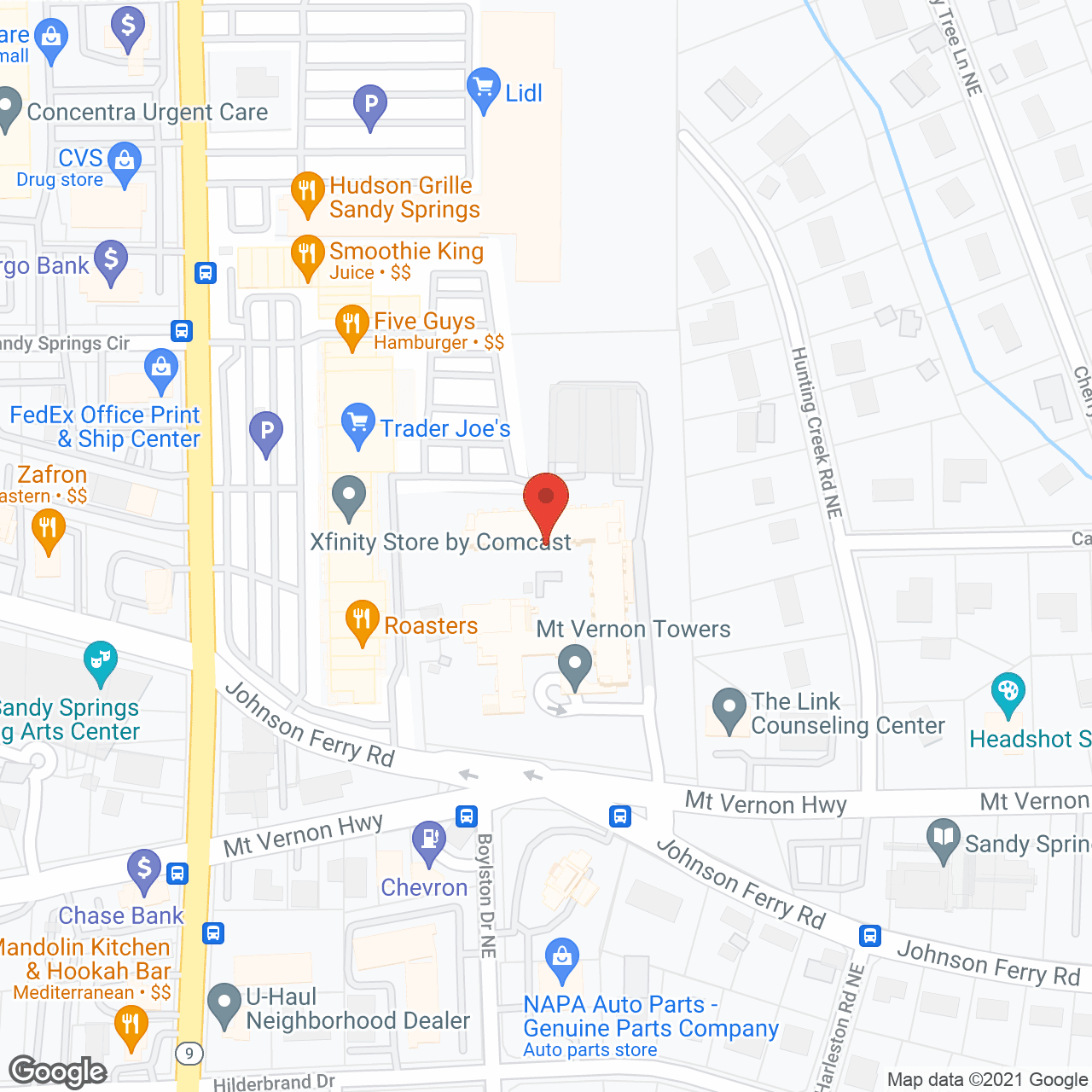 Mount Vernon Towers Personal Care Center in google map