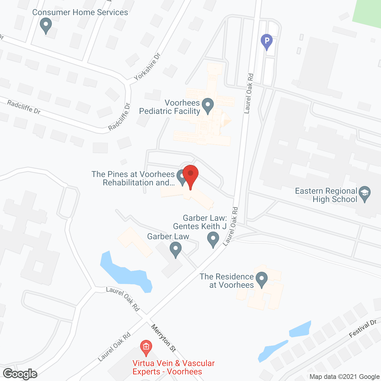 The Pines at Voorhees Rehabilitation and Healthcare in google map