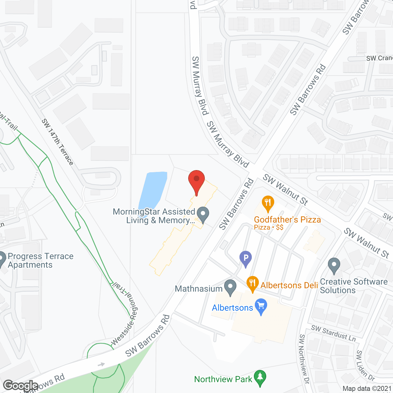 MorningStar Assisted Living and Memory Care of Beaverton in google map