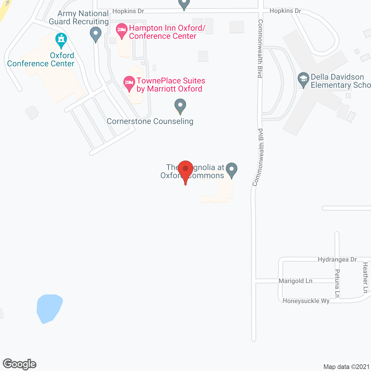 The Magnolia at Oxford Commons in google map