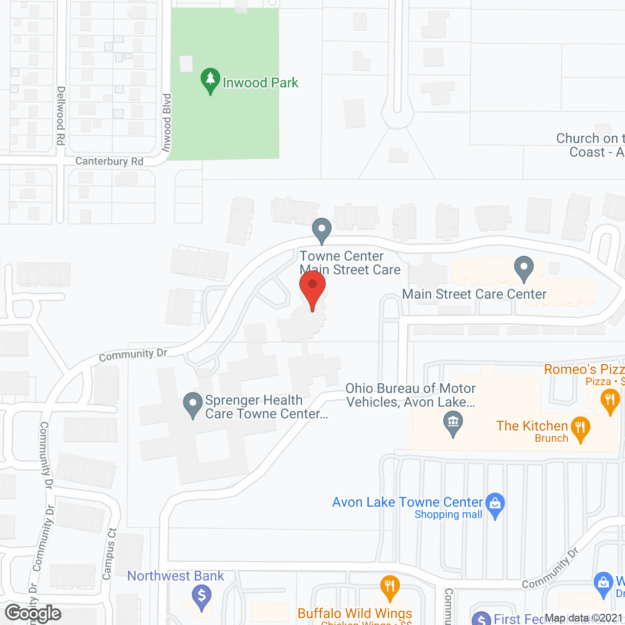 Avenue Assisted Living and Parkway Memory Care at Towne Center in google map
