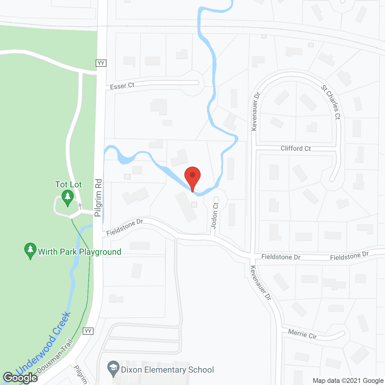 Discovery Commons Brookfield in google map