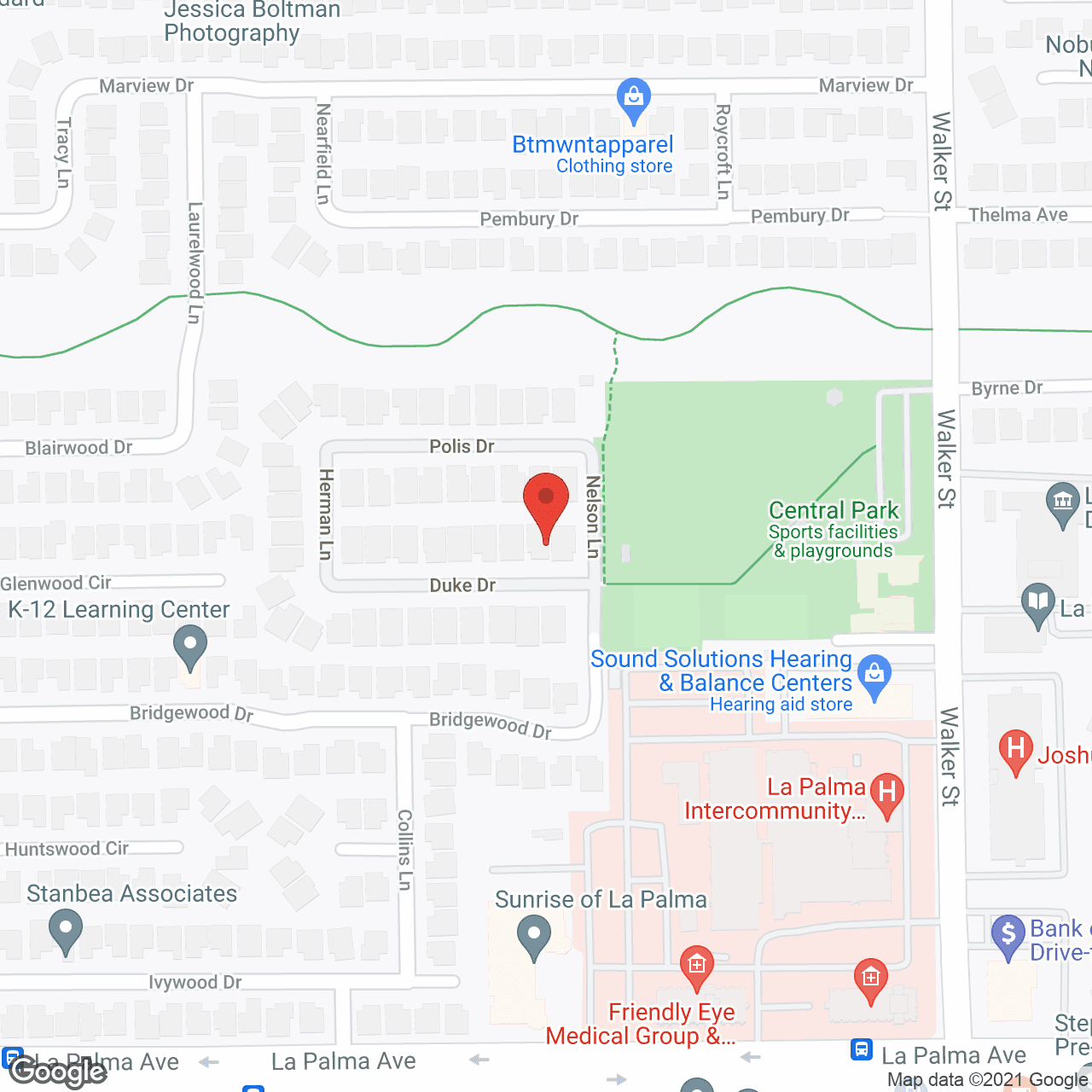 Pacific Valley Homecare in google map
