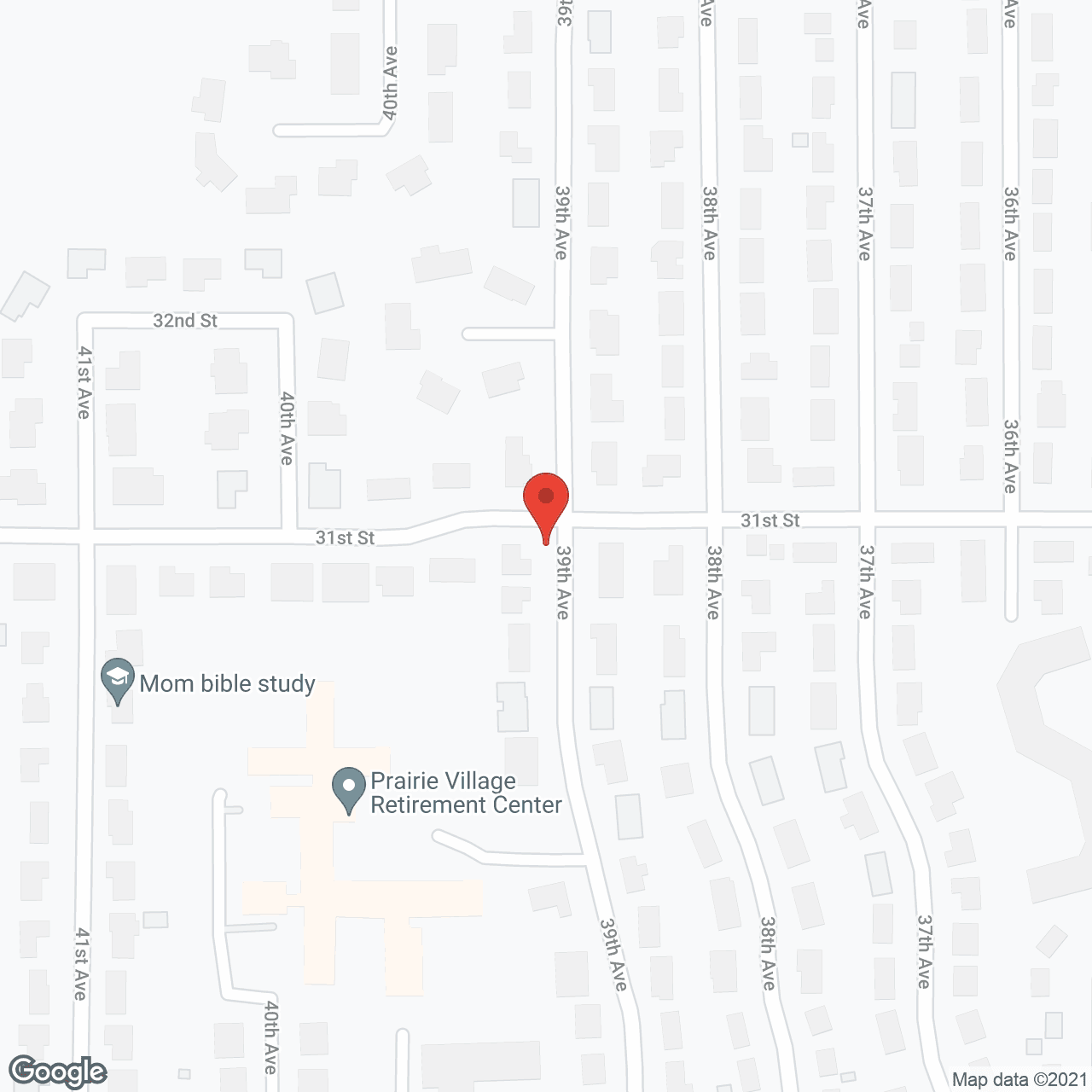 Prairie Village Retirement Center in google map