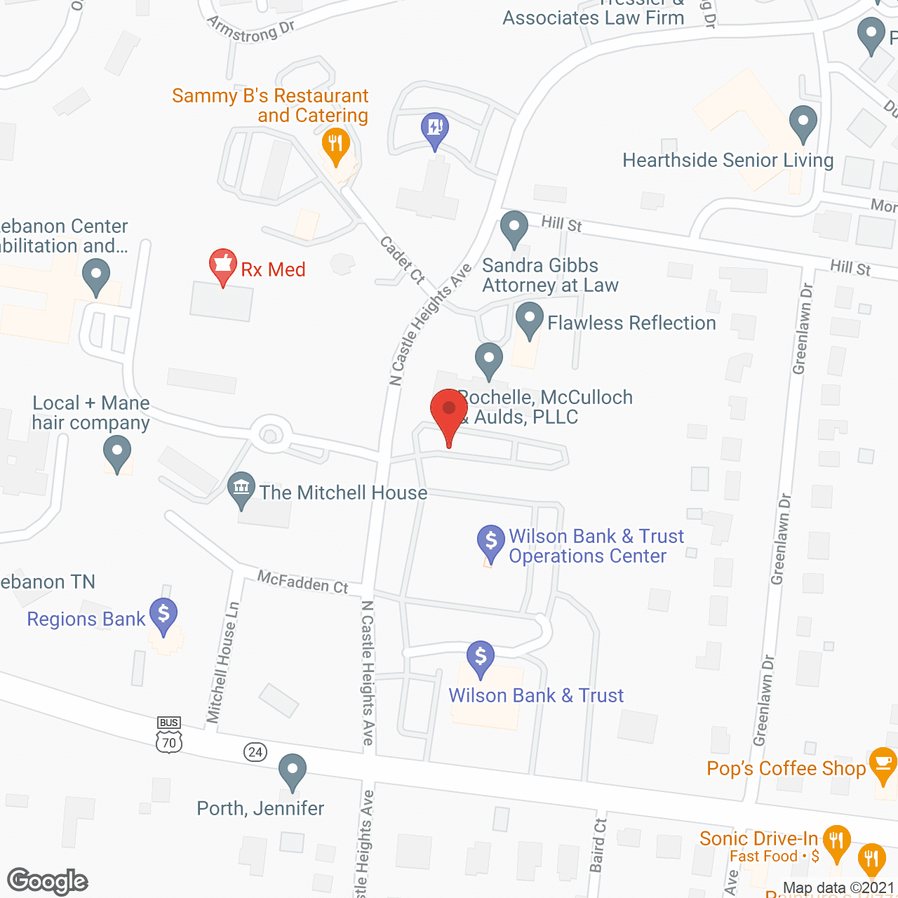 The Pavilion Senior Living at Lebanon in google map