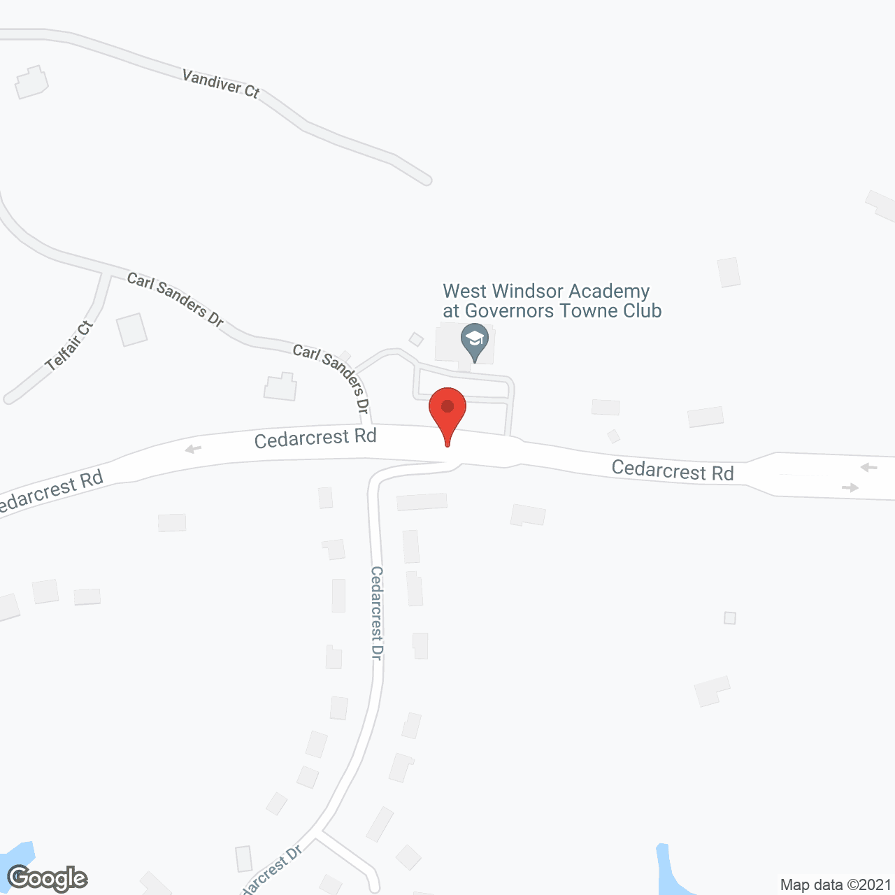 Oaks at Acworth in google map