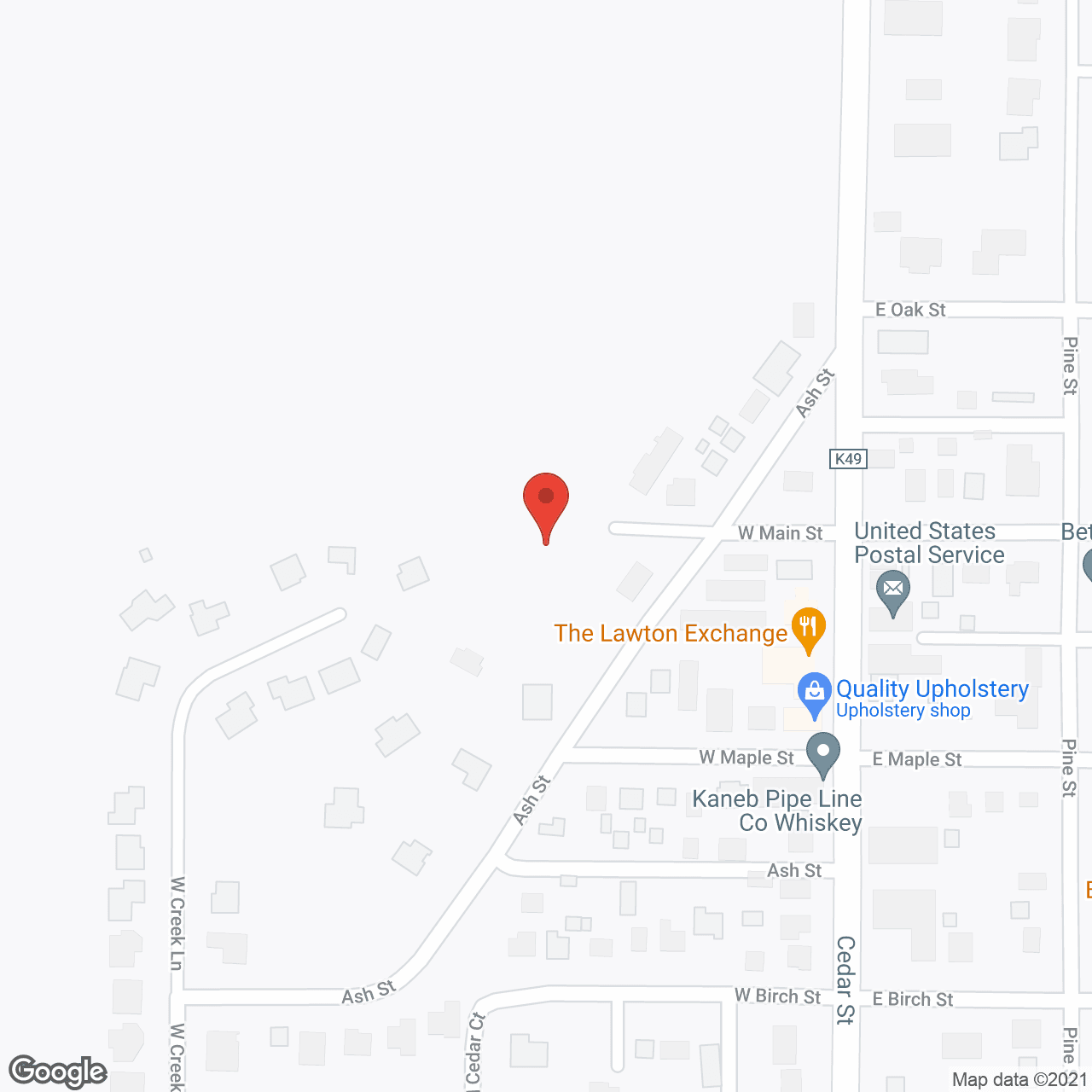 Lawton Senior Living in google map