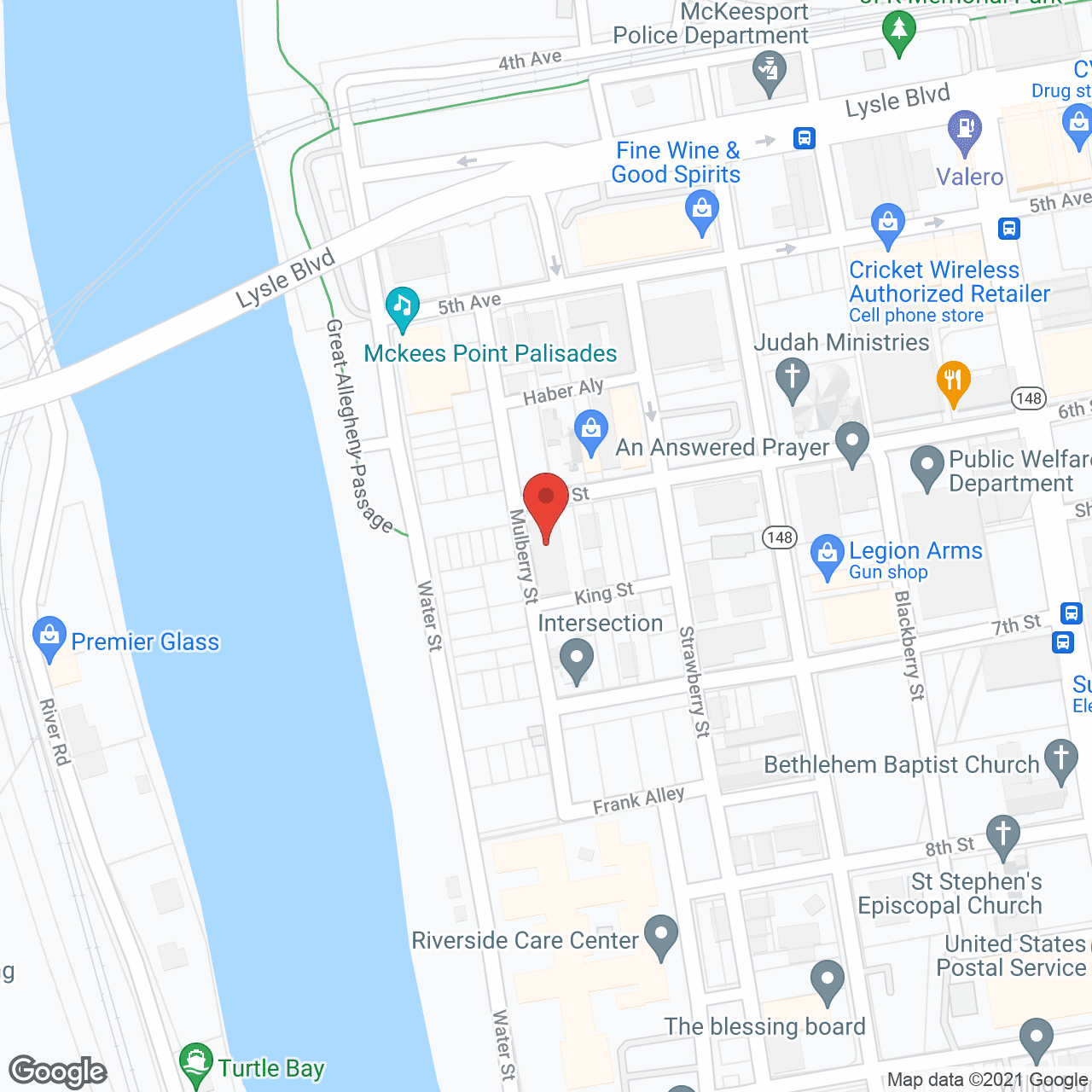 Mckeesport Place in google map