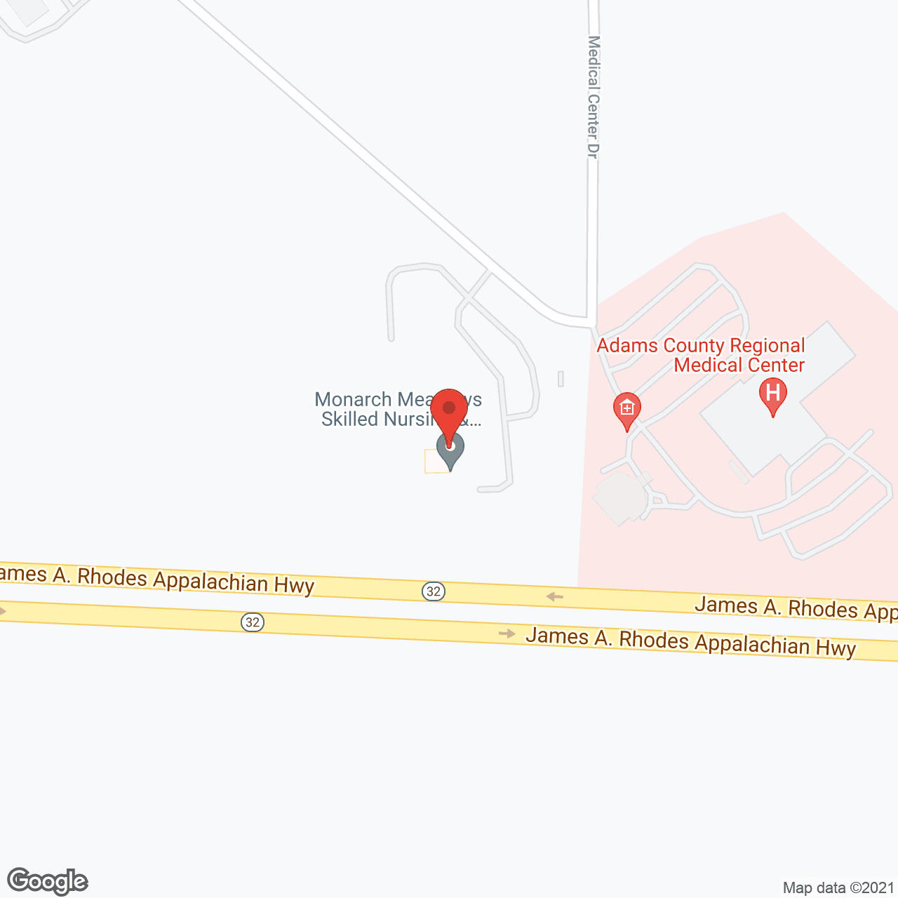 Monarch Meadows in google map