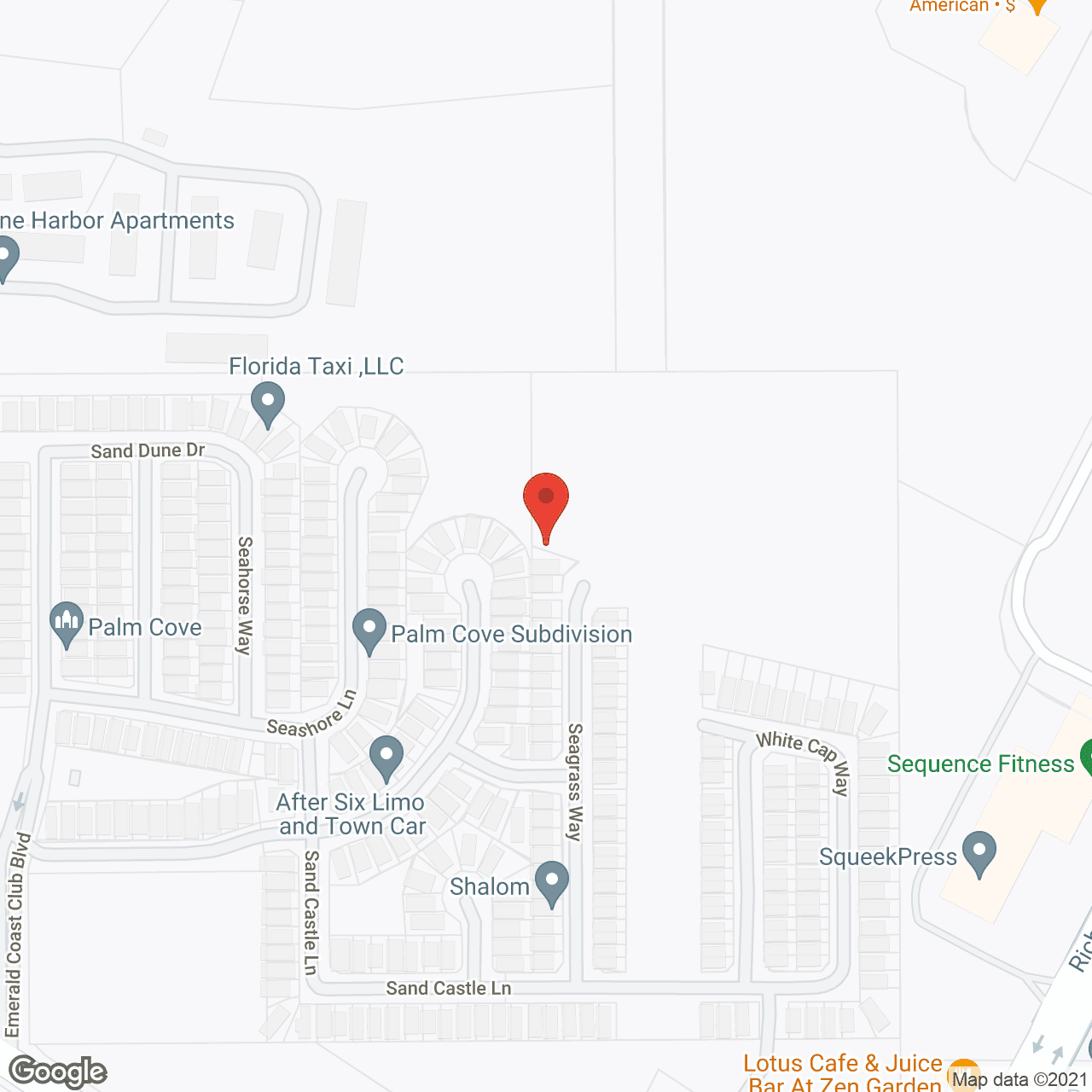 The Landing in google map