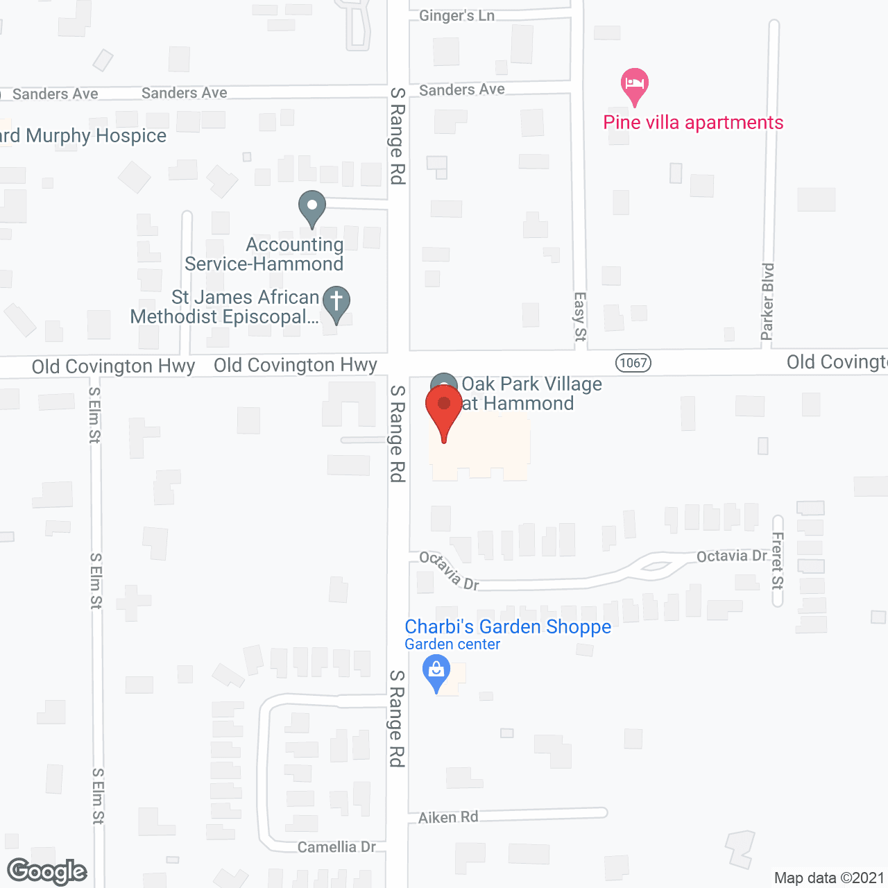 Oak Park Village at Hammond in google map