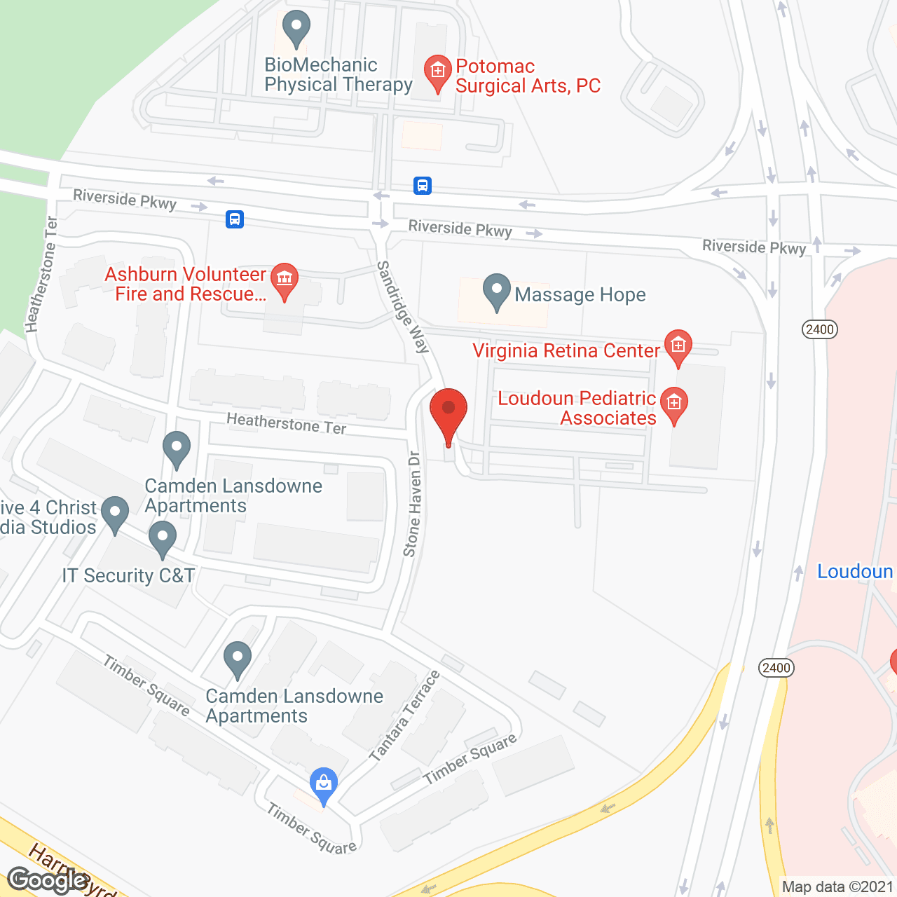Lansdowne Heights in google map