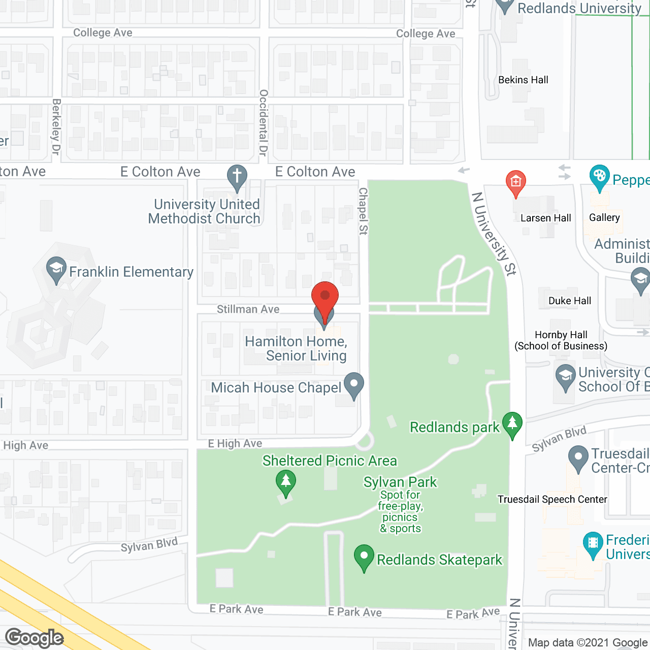 Hamilton Home in google map