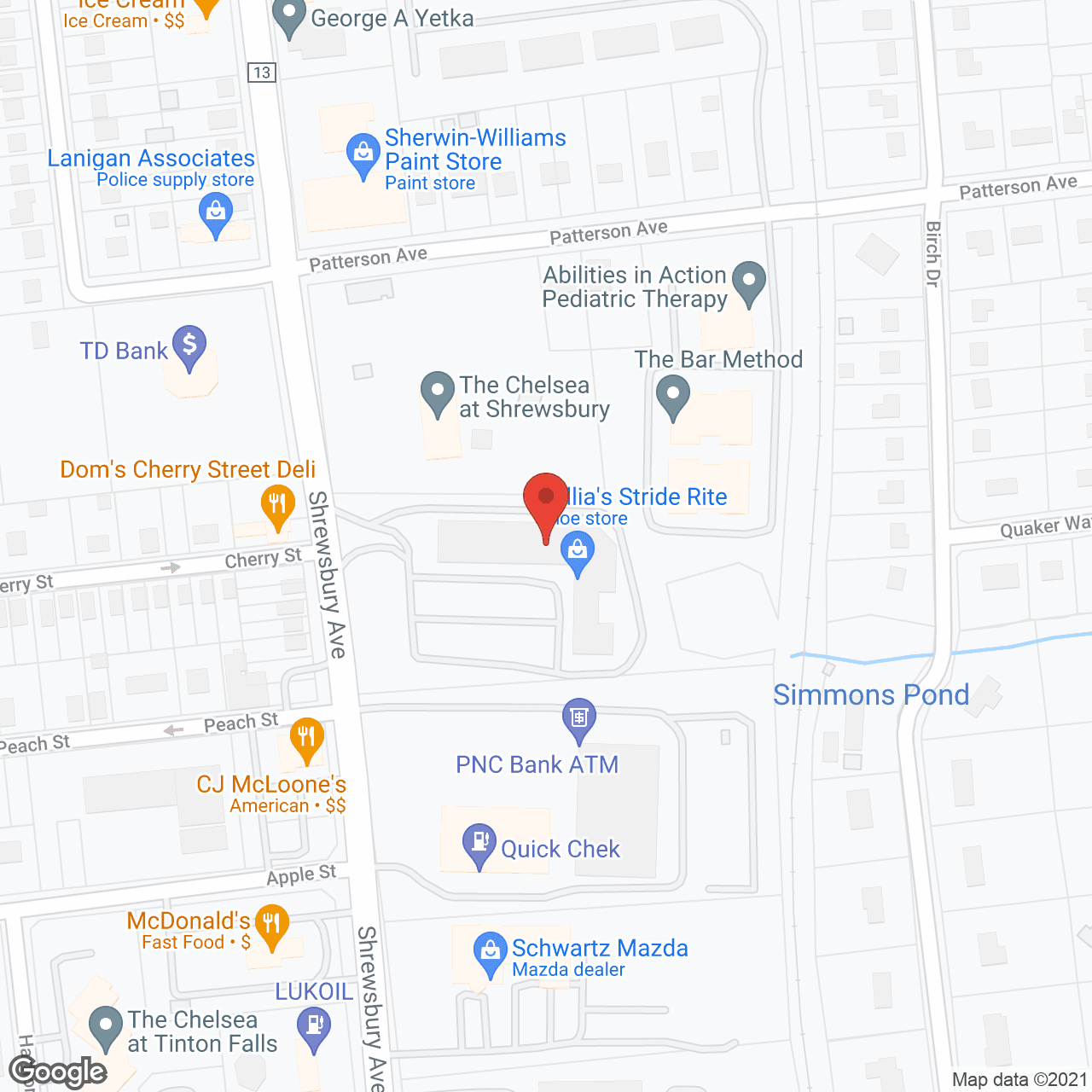 The Chelsea at Shrewsbury in google map