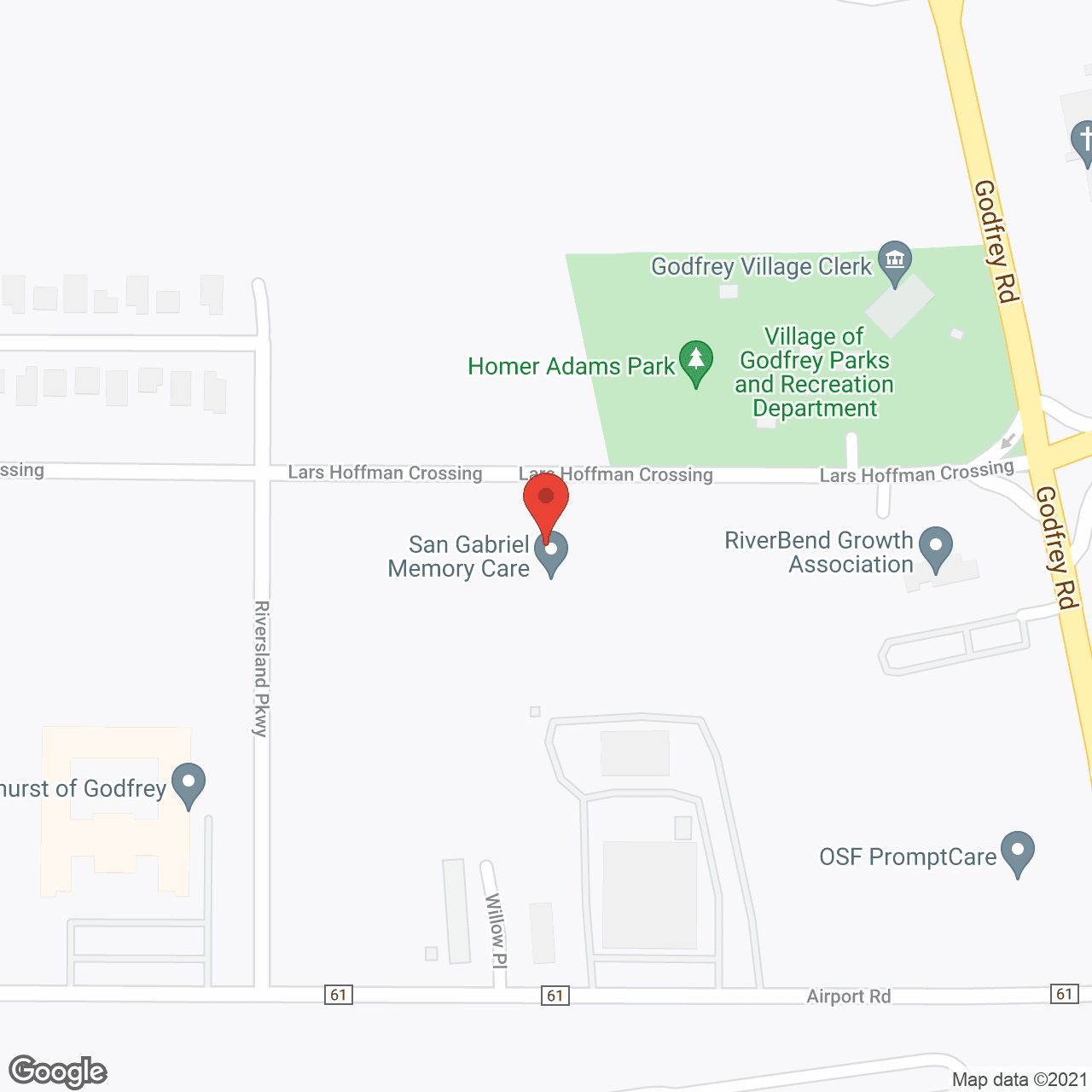 San Gabriel Memory Care Godfrey in google map