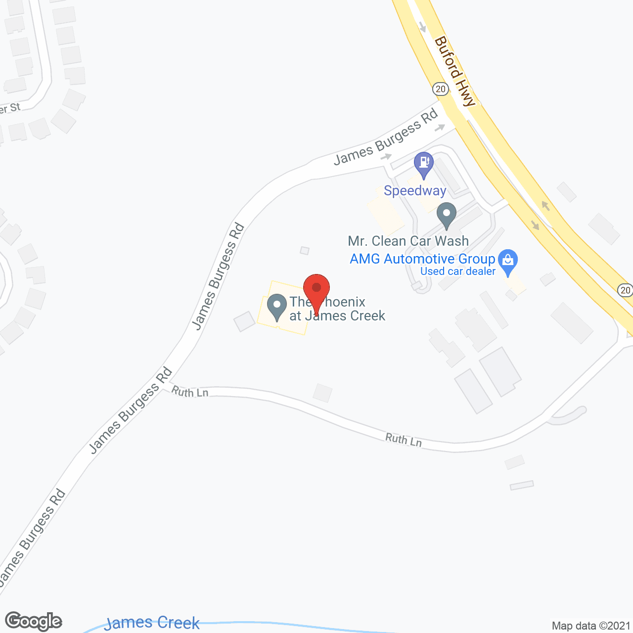 The Phoenix at James Creek in google map