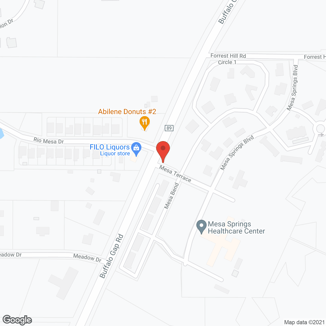 Mesa Springs Healthcare Center in google map