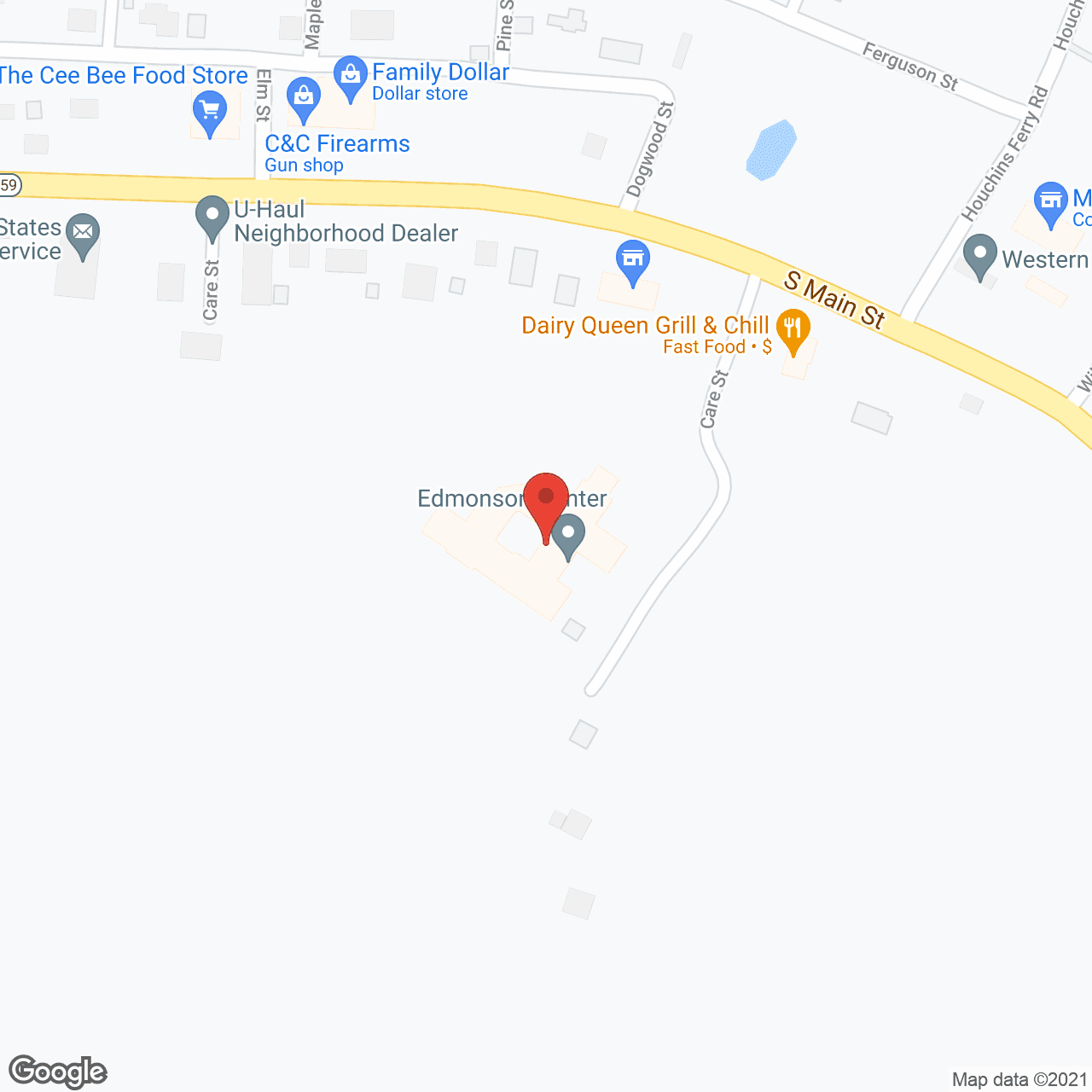 Edmonson Center in google map