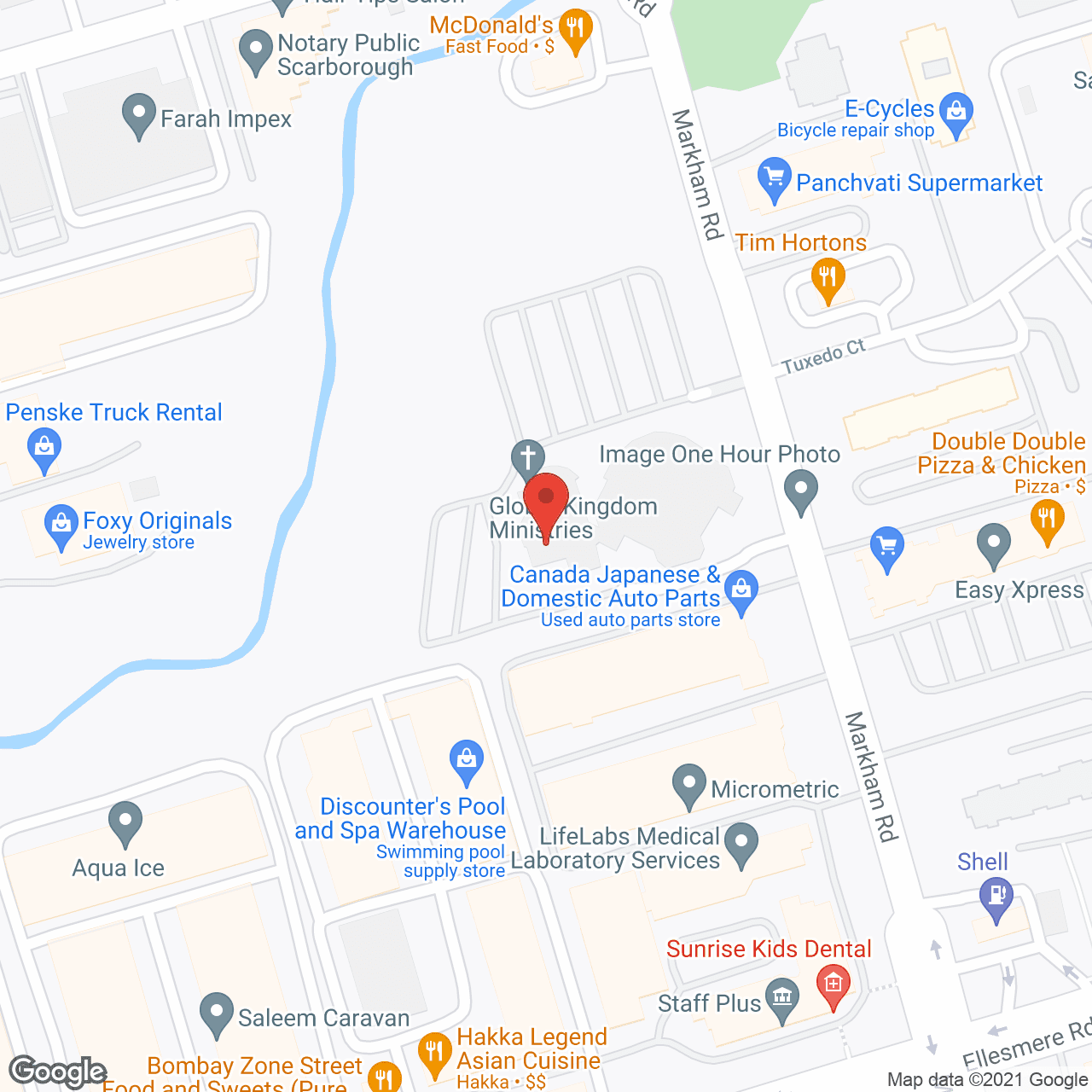 Trinity Ravine Towers in google map
