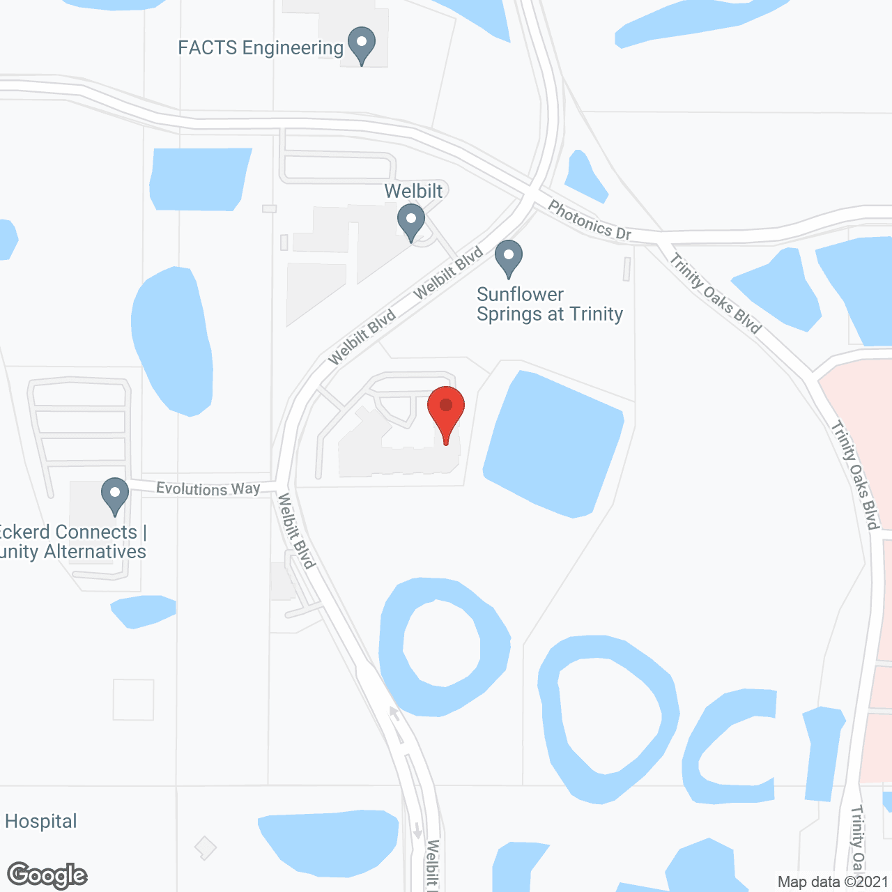 Trinity Regional Rehab Center in google map
