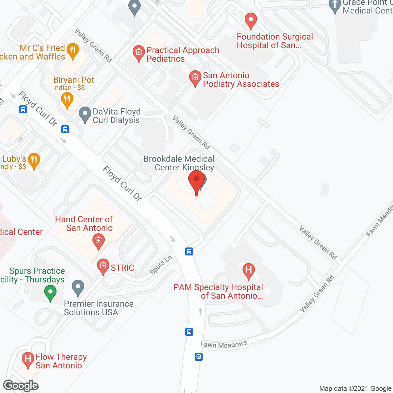 Brookdale Medical Center Kingsley in google map