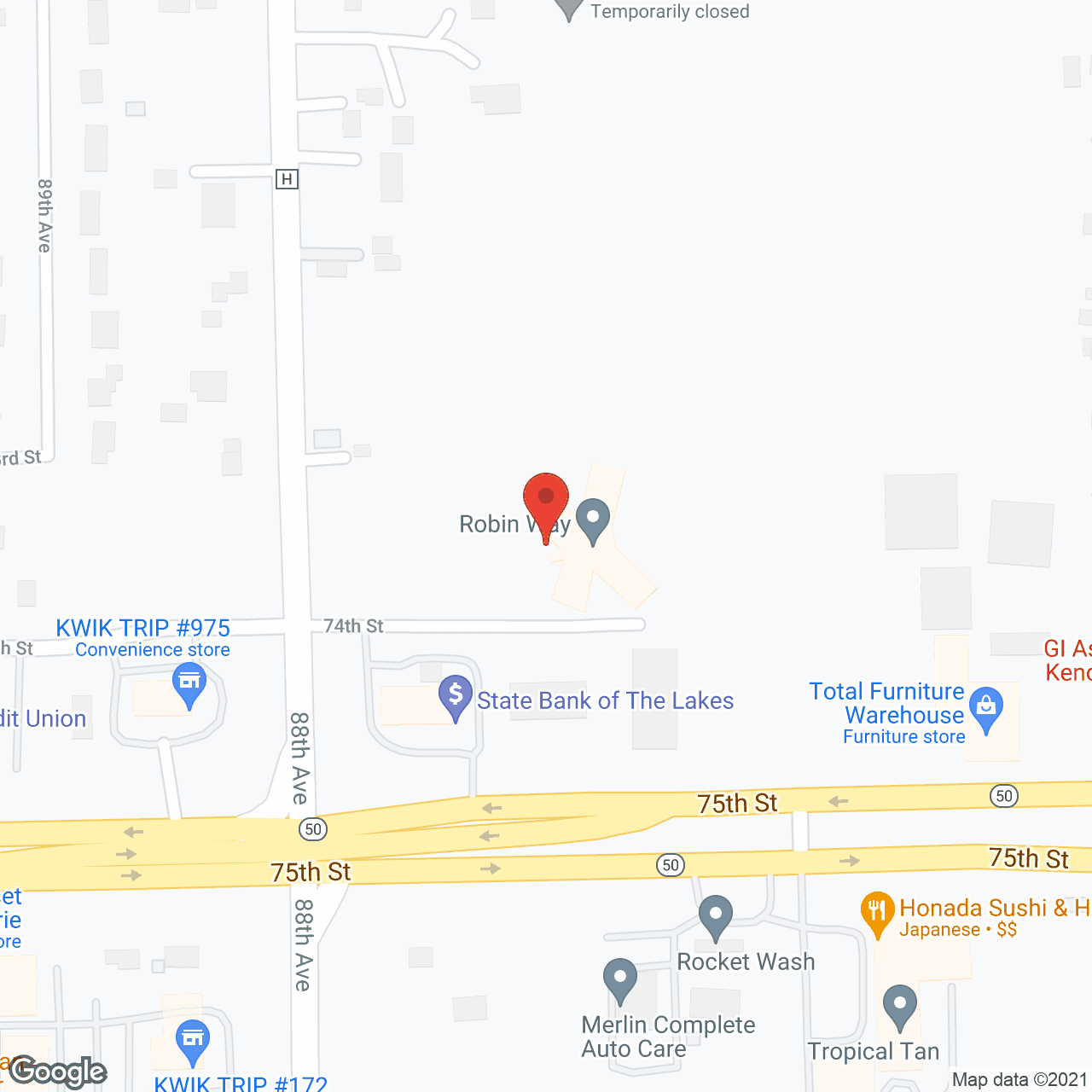 Robin Way in google map