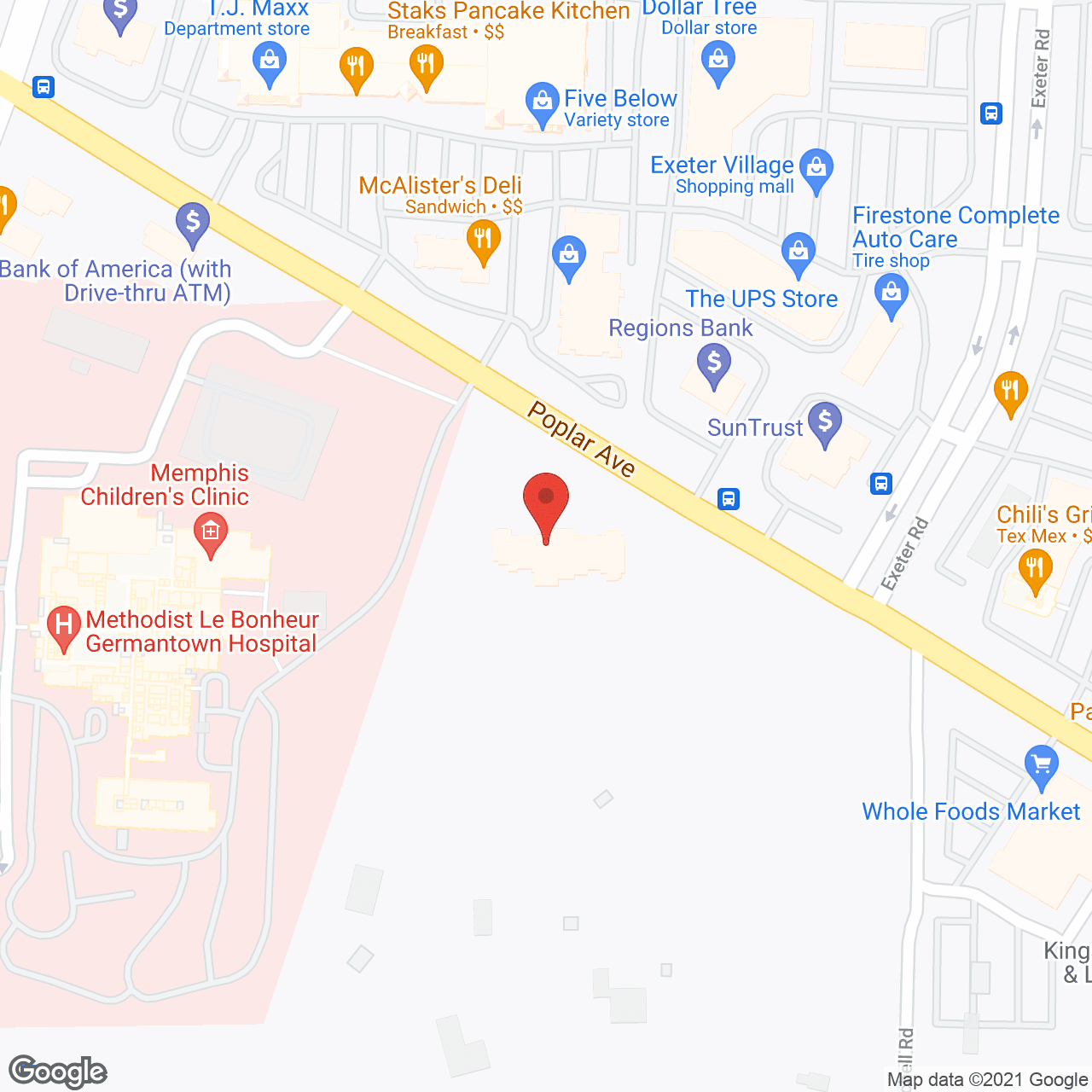 Brookdale Germantown in google map