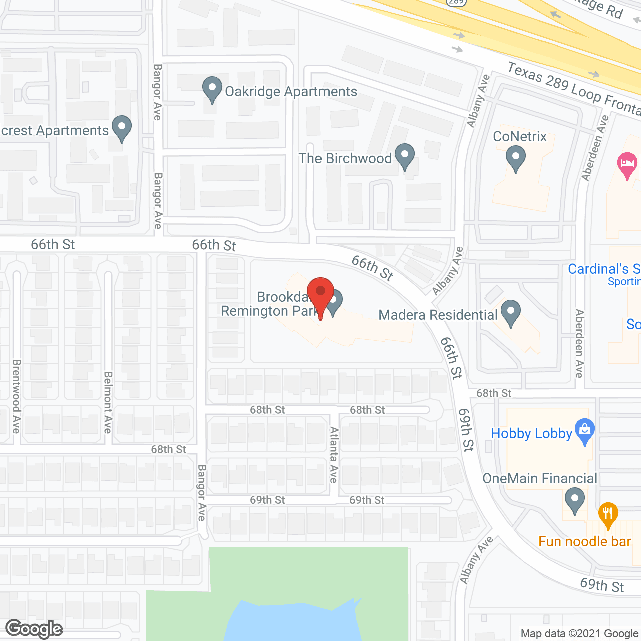 Brookdale Remington Park in google map