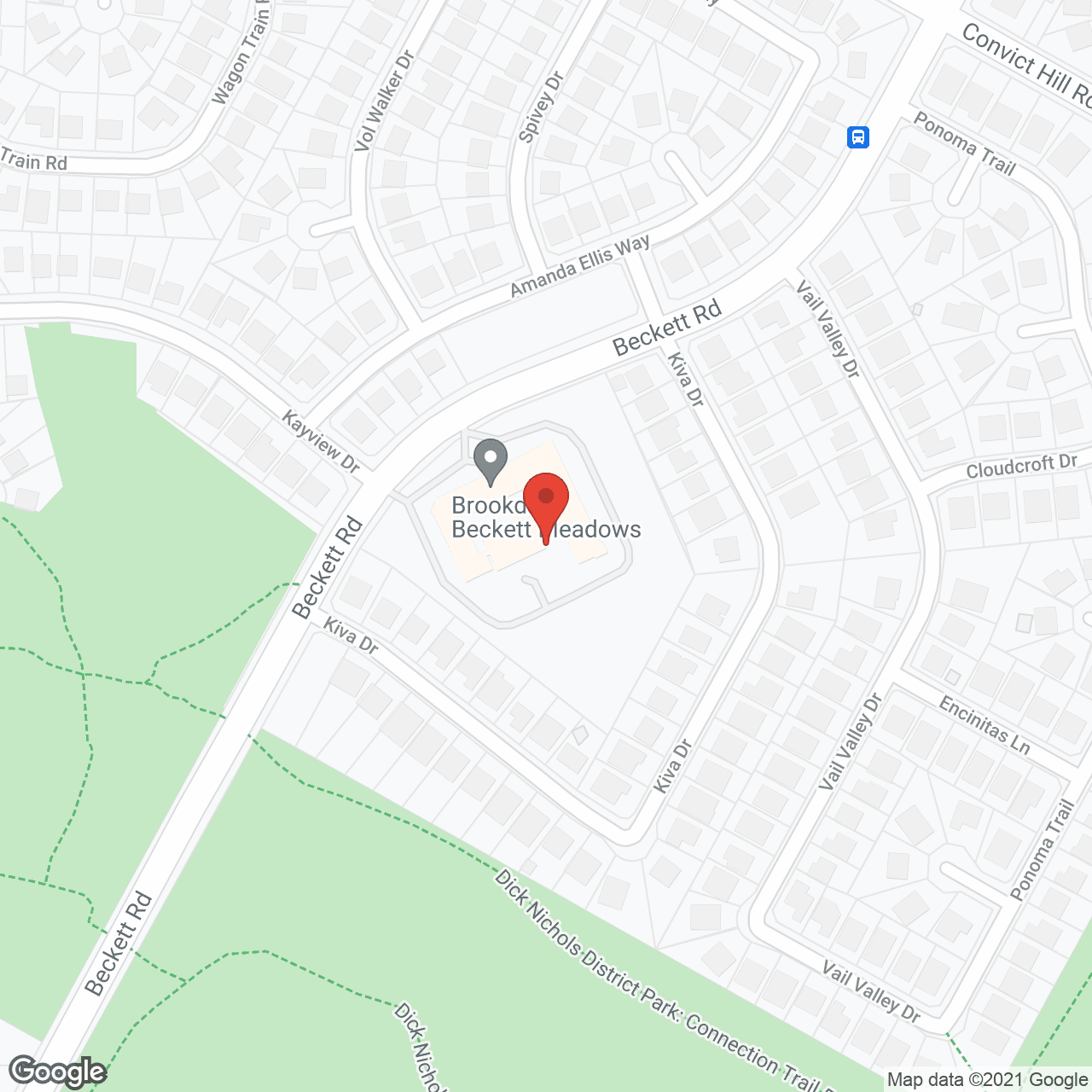 Brookdale Beckett Meadows in google map