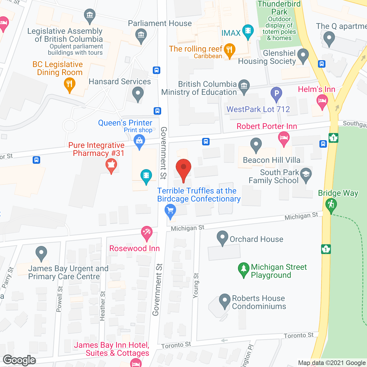 Heron House in google map