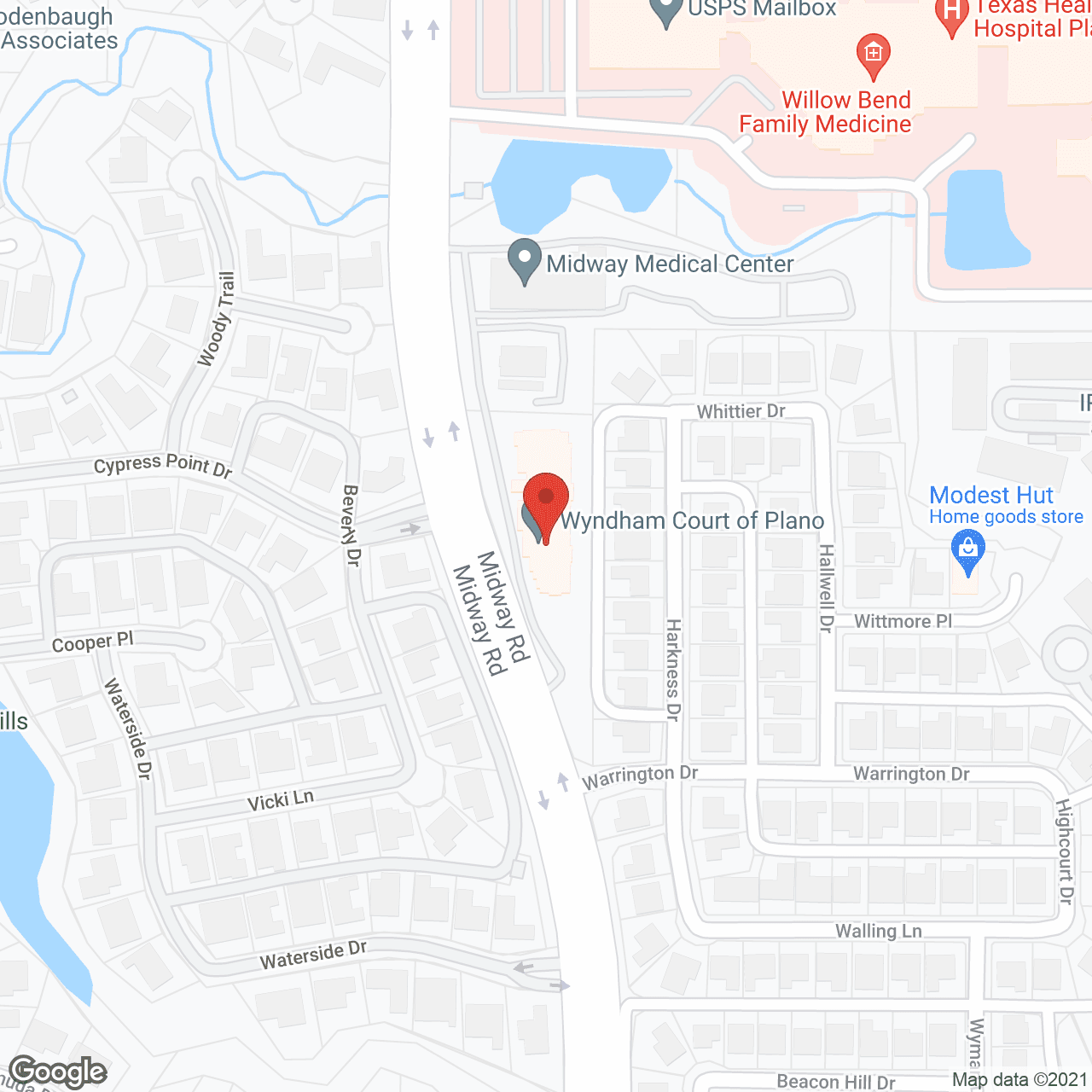 Wyndham Court of Plano in google map