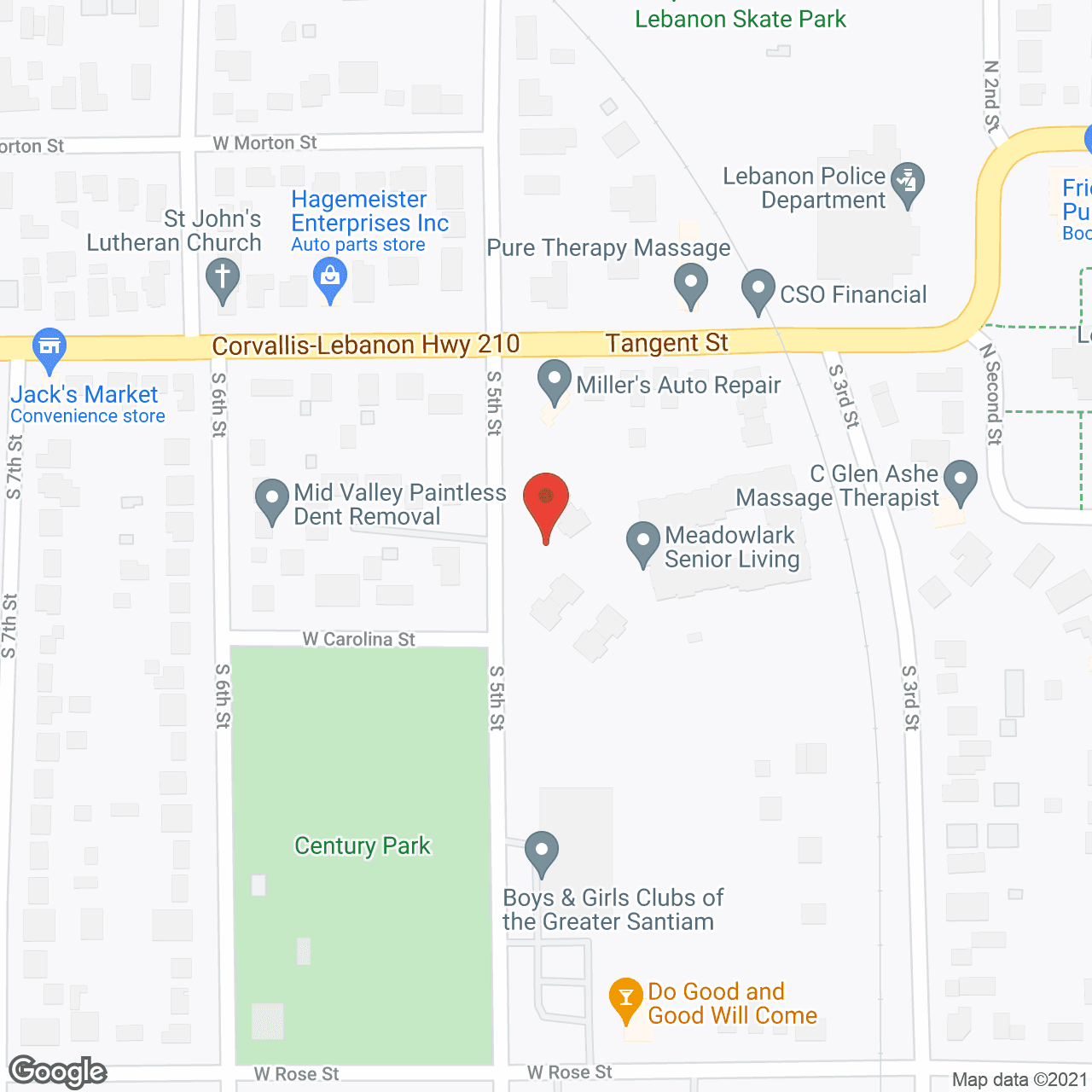 Meadowlark Senior Living in google map