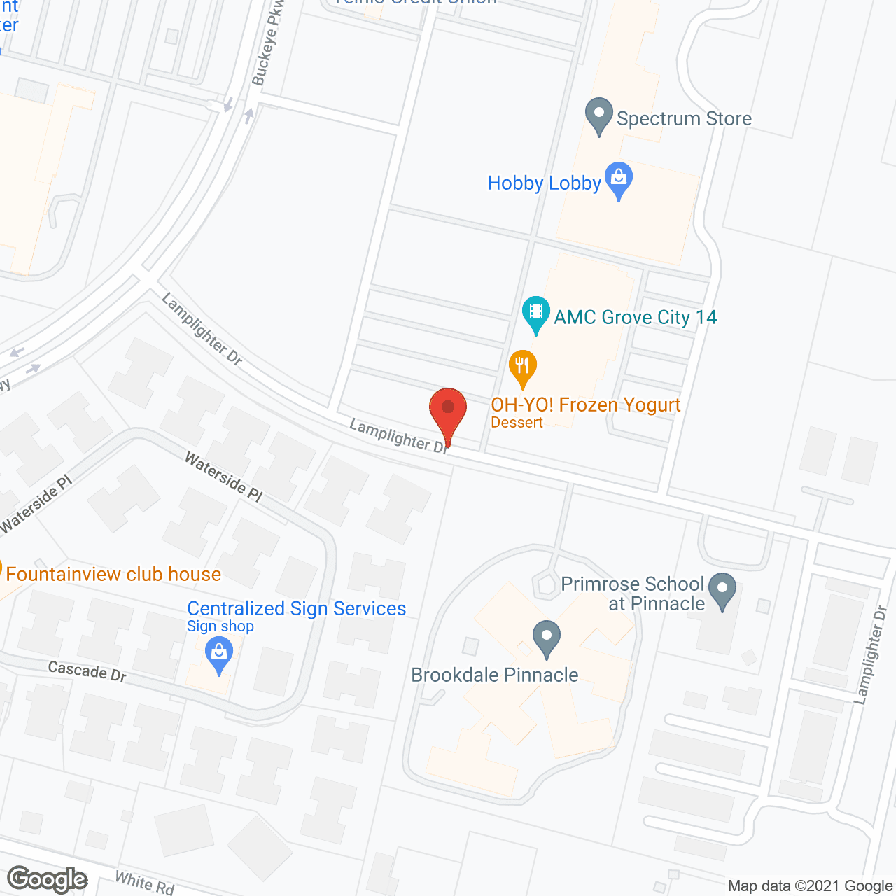 Brookdale Pinnacle (Offering HealthPlus) in google map