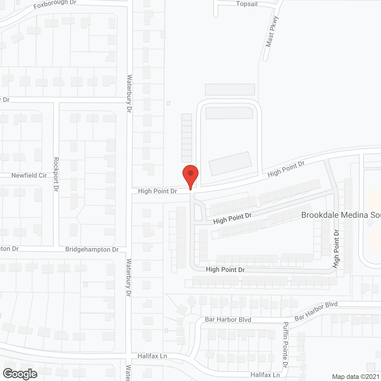 Brookdale Medina South in google map