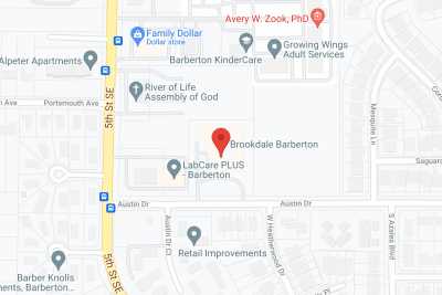 Brookdale Barberton in google map