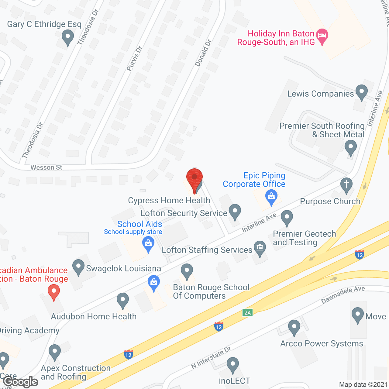 Audubon Home Health in google map