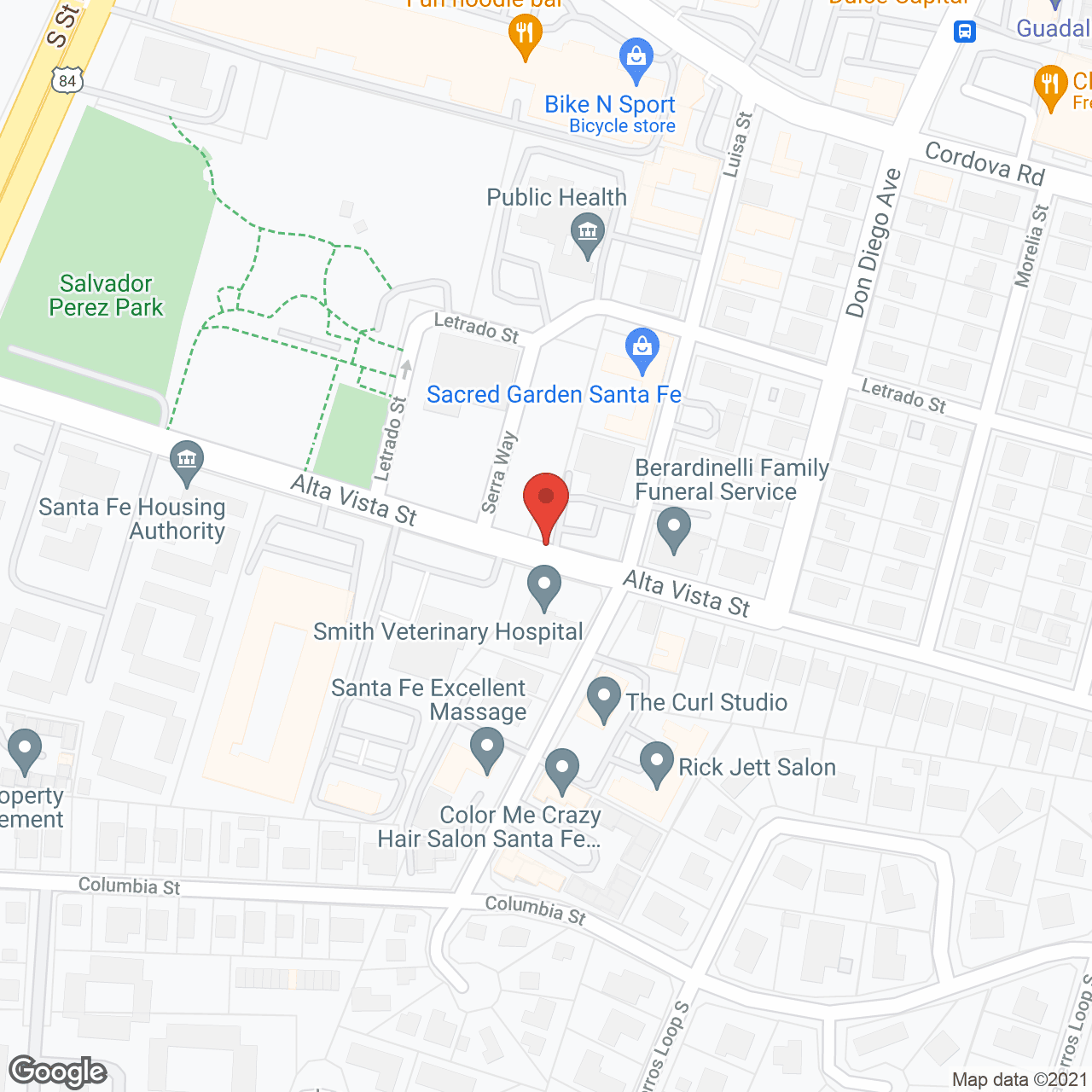 Brookdale Santa Fe in google map